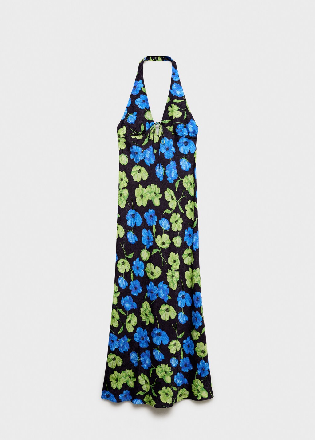 Floral-print halter-neck dress - image 2
