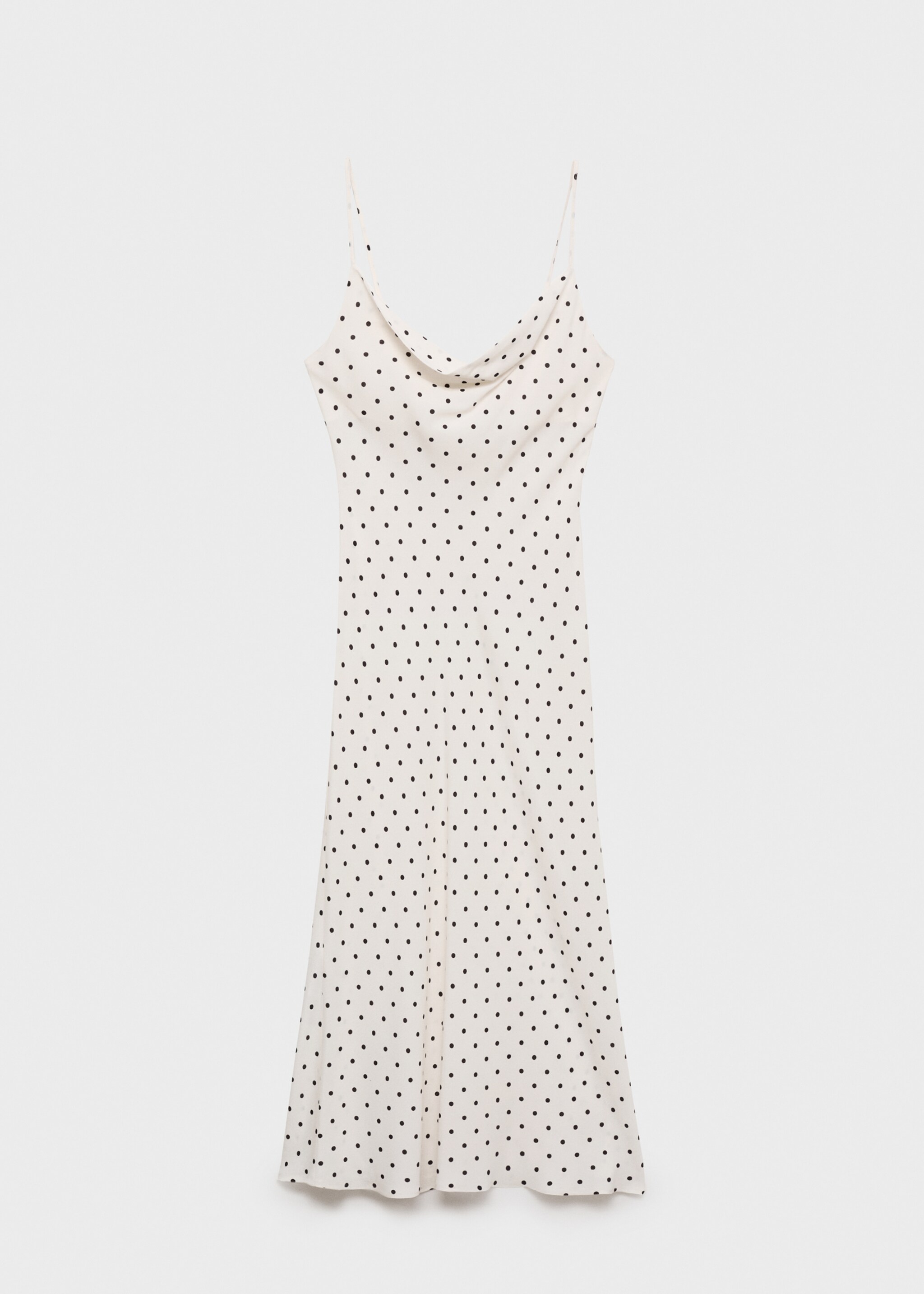 Long dress with draped neckline - Article without model