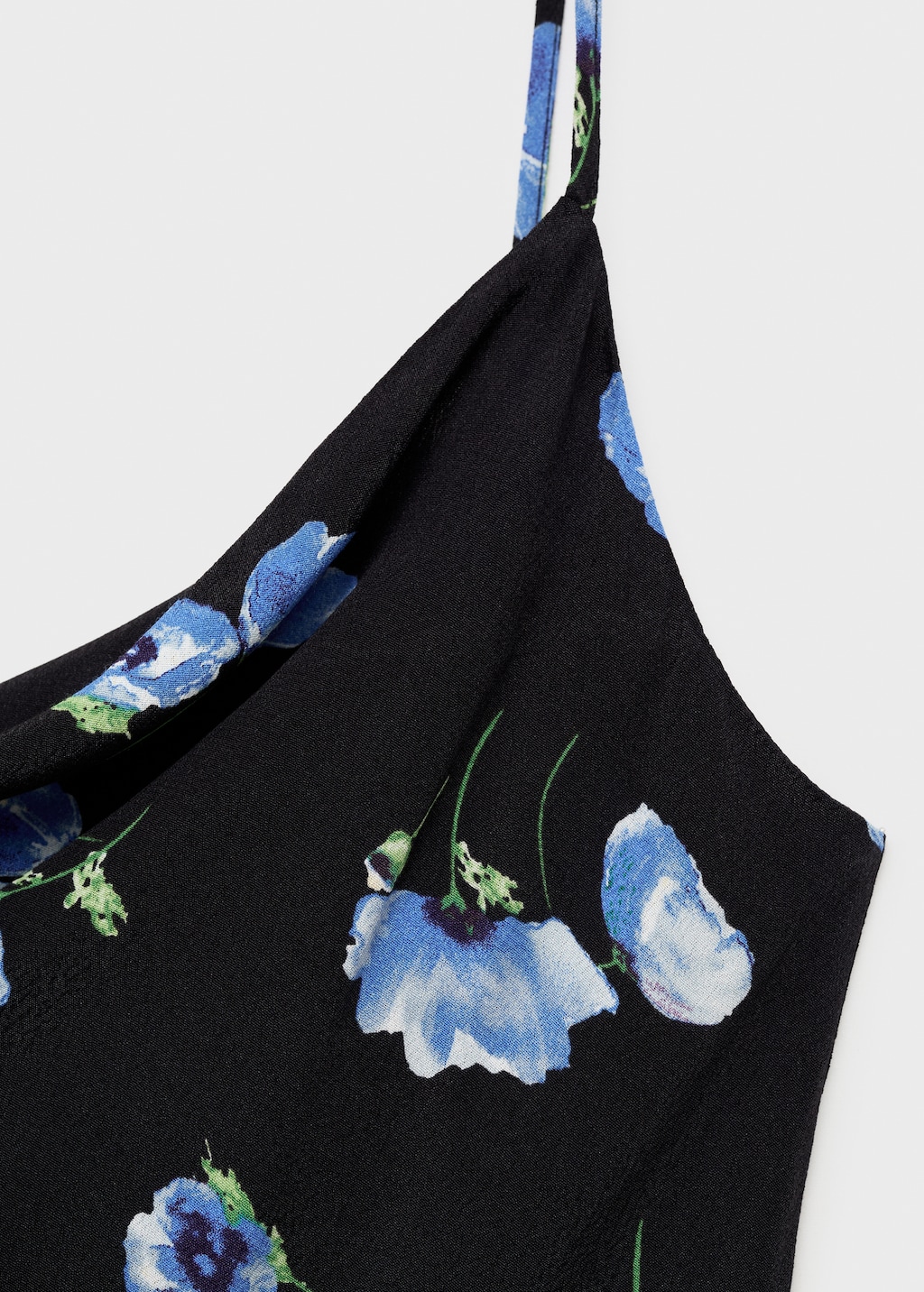 Midi-dress with draped neckline