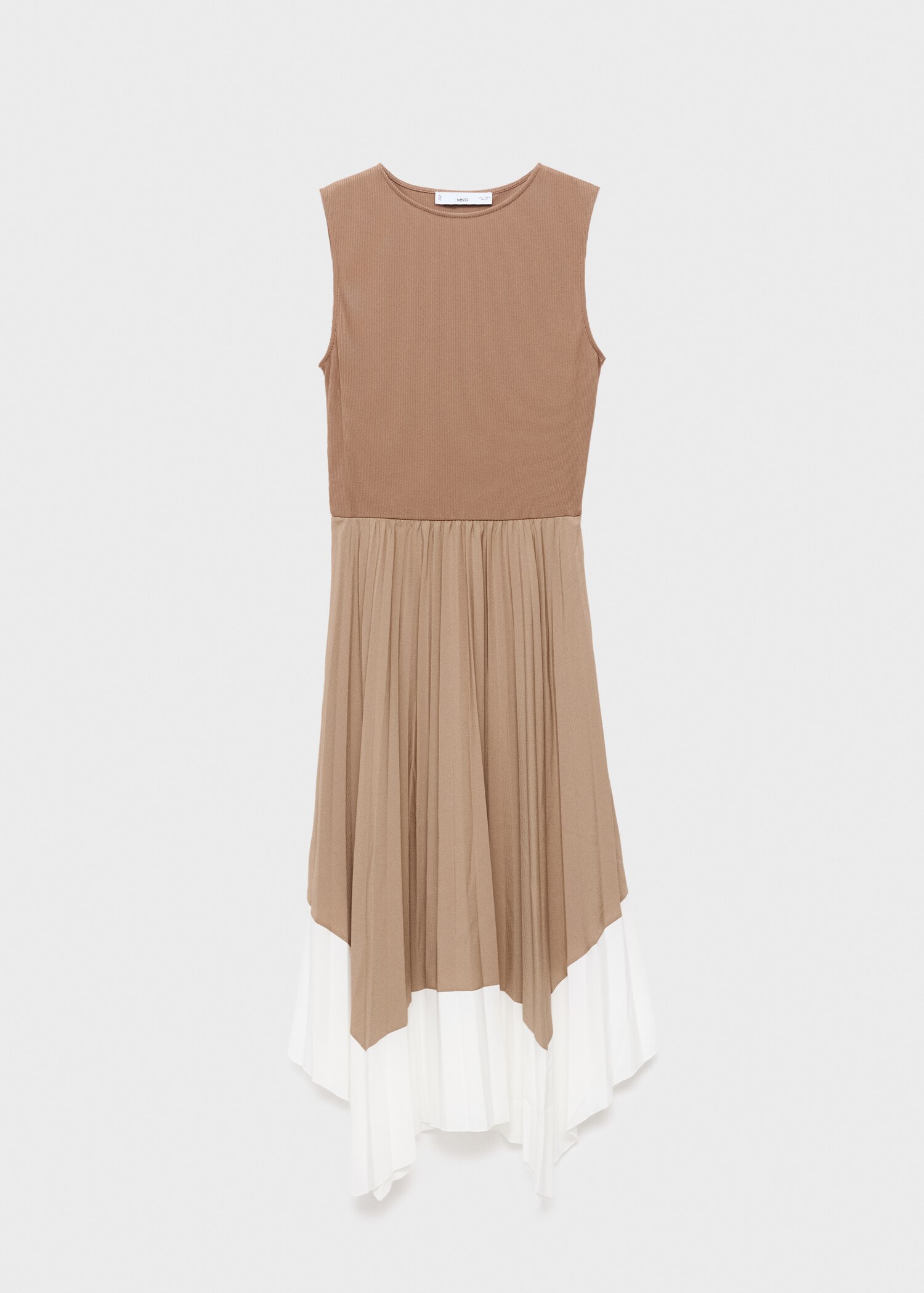 Vestido plisado combinado - Artículo sin modelo