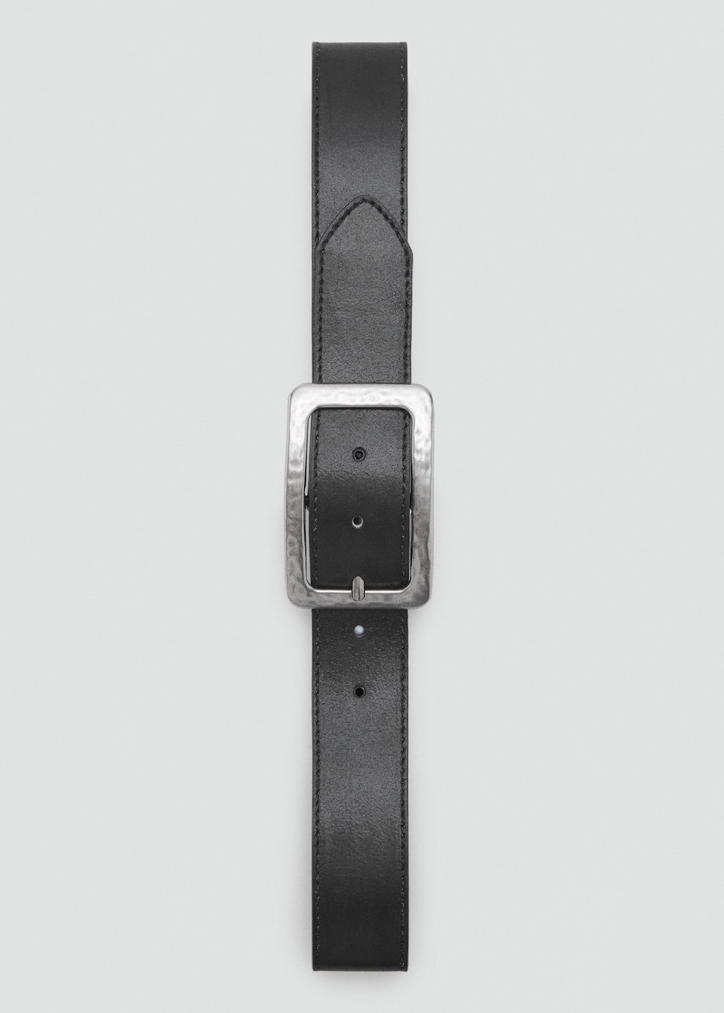 【美品】Time is on HOGATA square buckle belt 626974_K9GSN_1000_001_100_0000