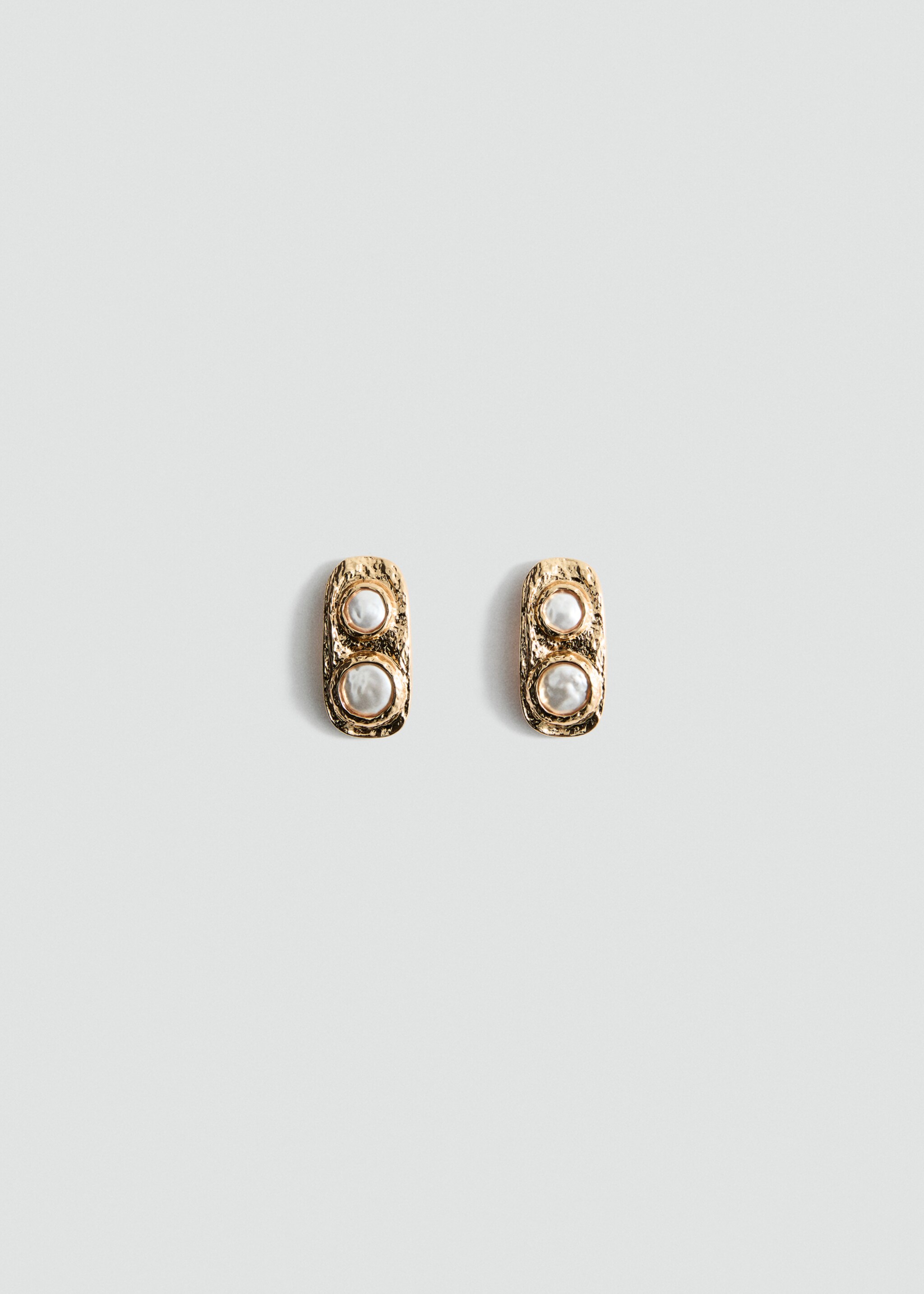 Boucles d'oreilles à texture combinée - Article sans modèle