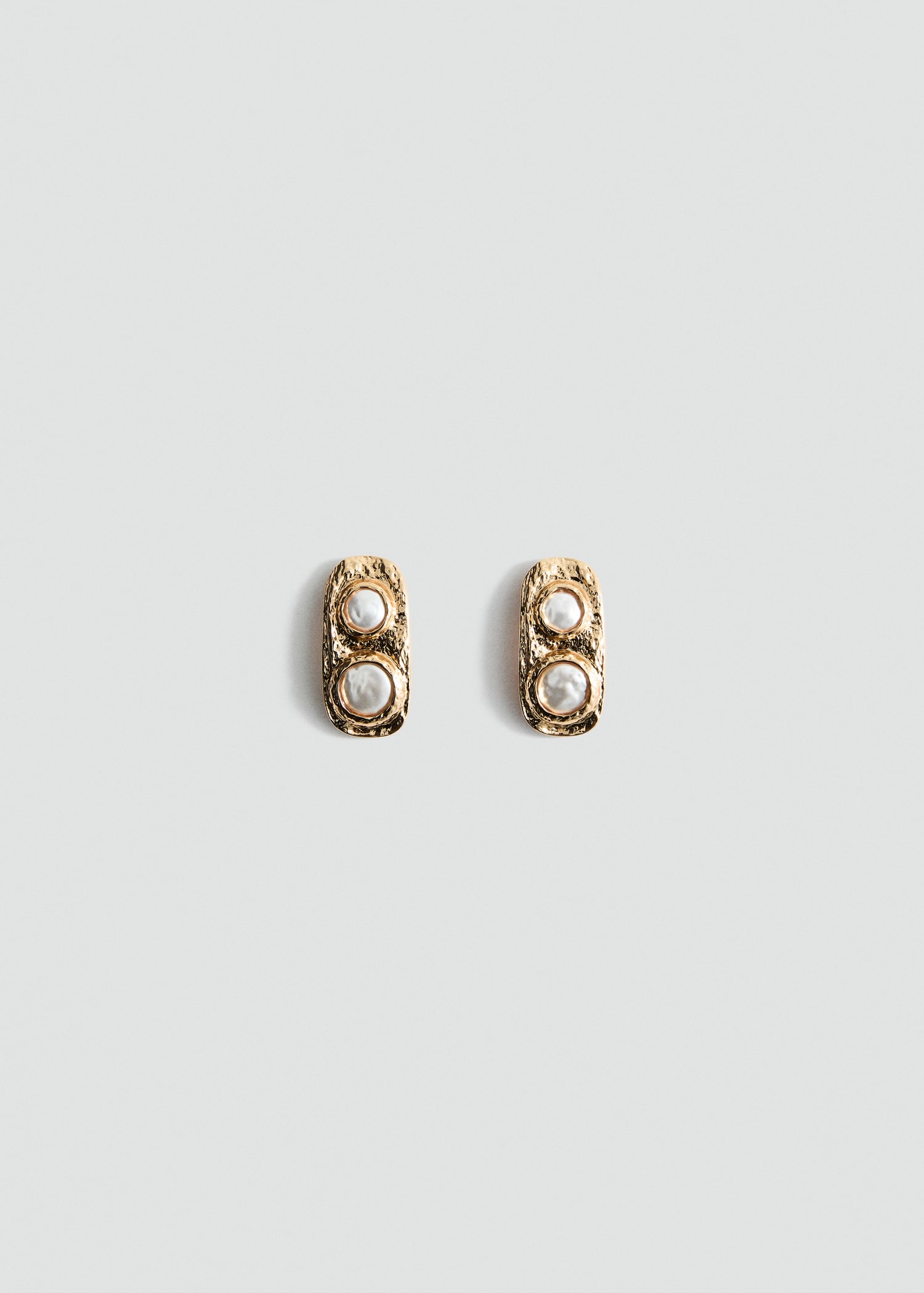 Boucles d'oreilles à texture combinée - Article sans modèle