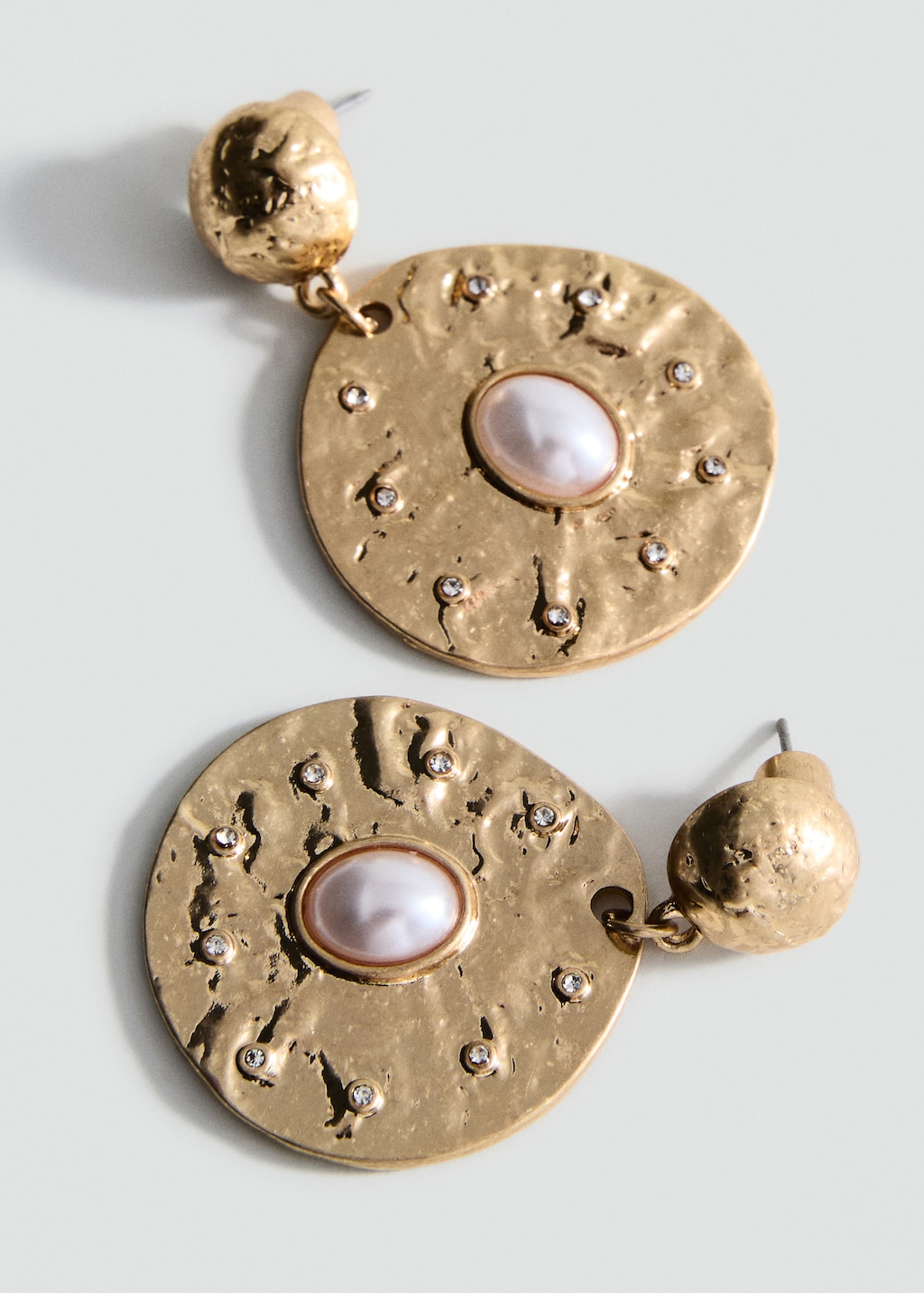 Combined circular earrings