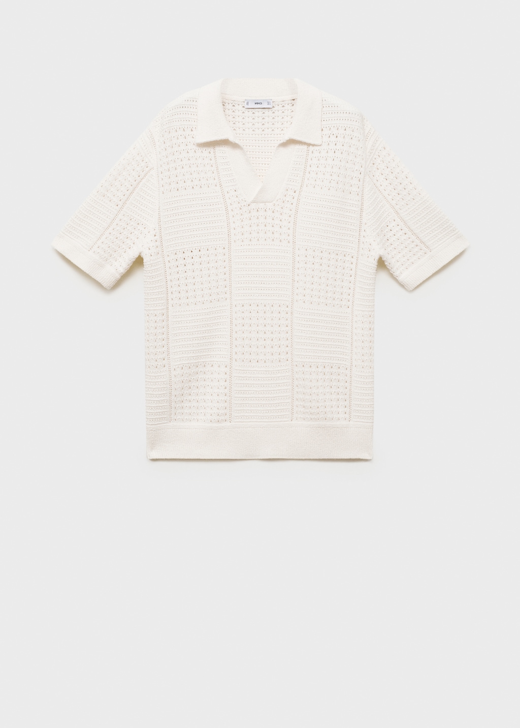 トップス Apartment Three CottonBlend Knitted Polo Ethan Open Collar Knit Polo