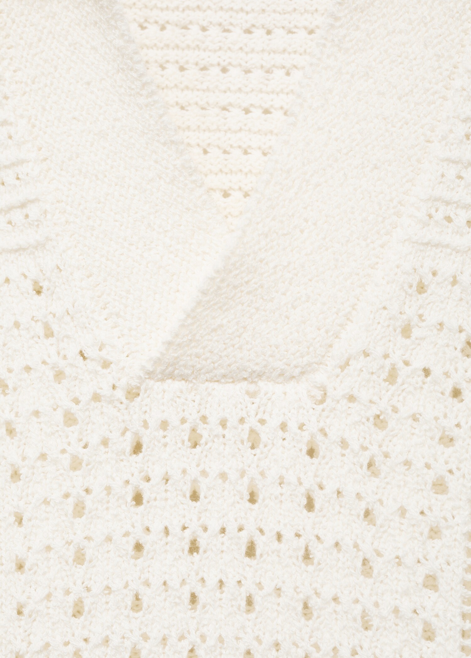 Baumwoll-Poloshirt mit Lochmuster - Detail des Artikels 0
