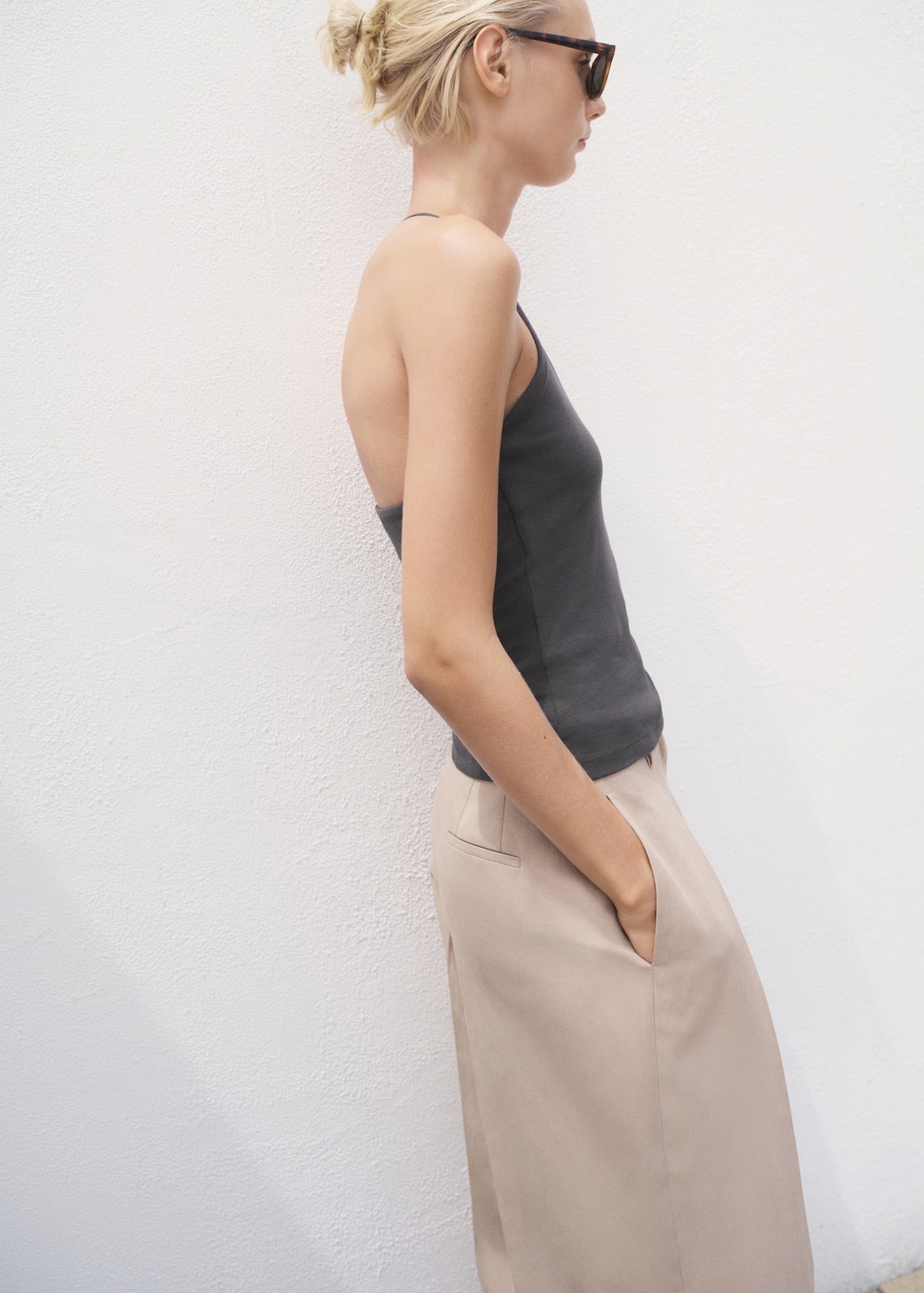 Mango Open-back cotton top thumbnail