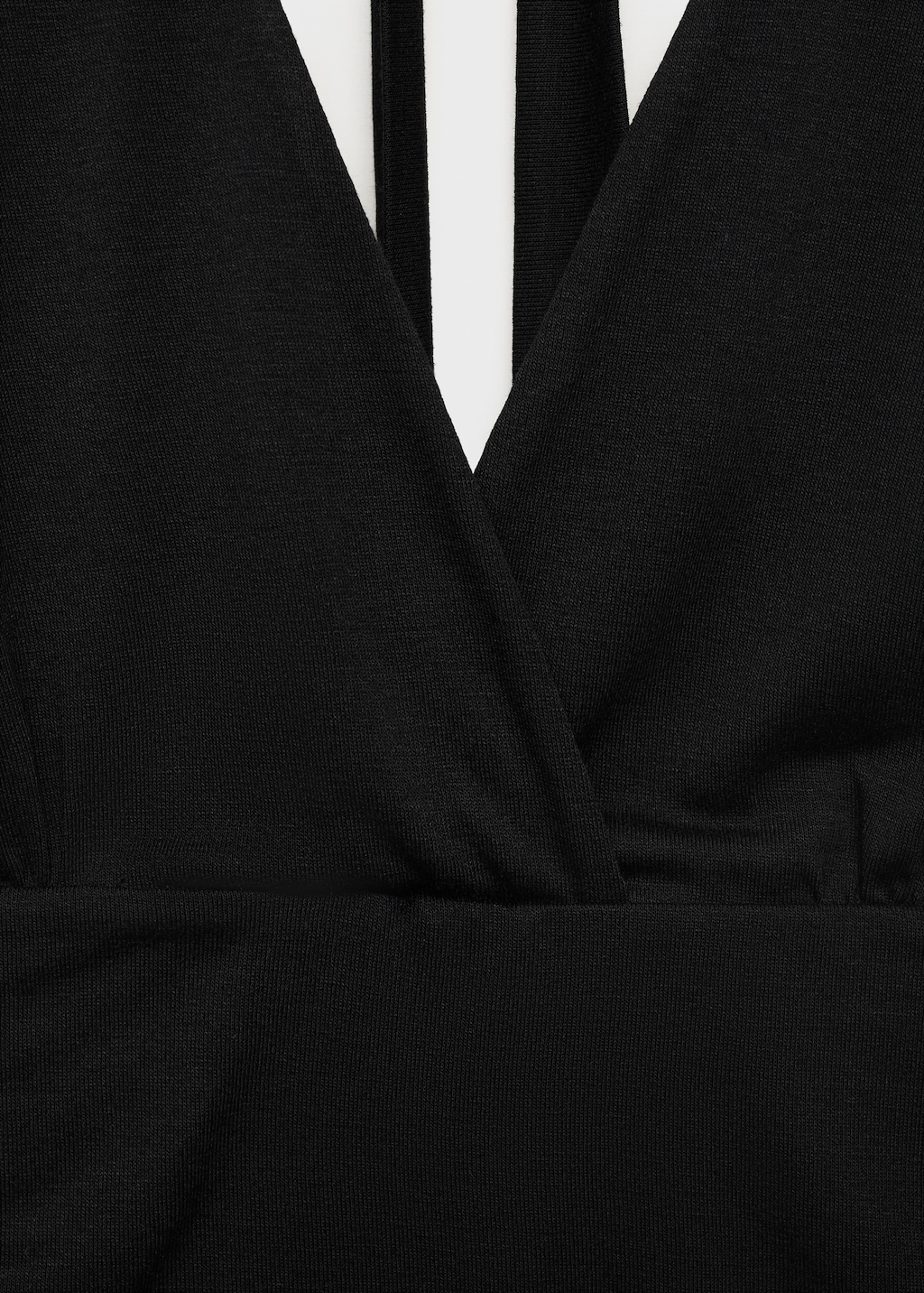 V-neck top with open back