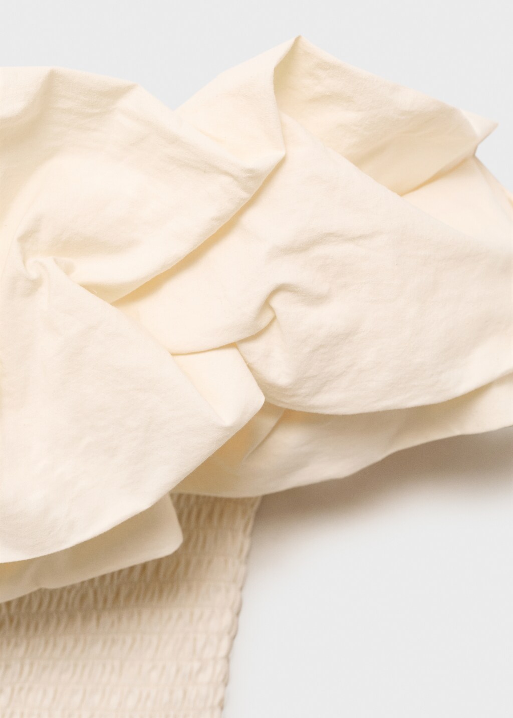 Strapless top with ruffles