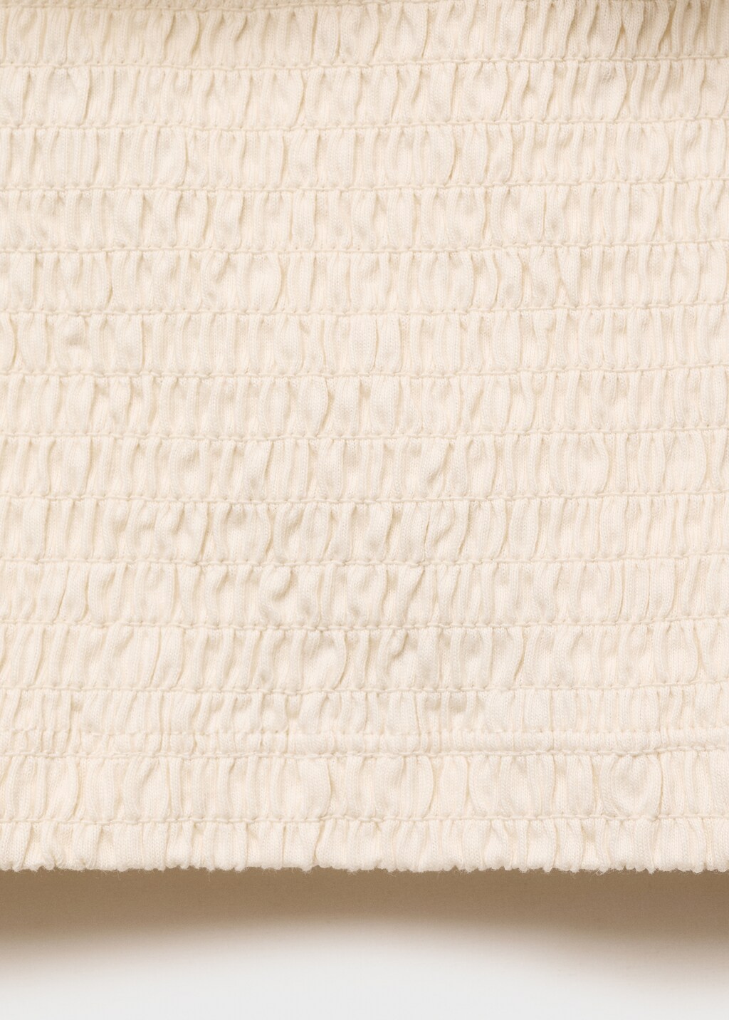 Mango Strapless top with ruffles