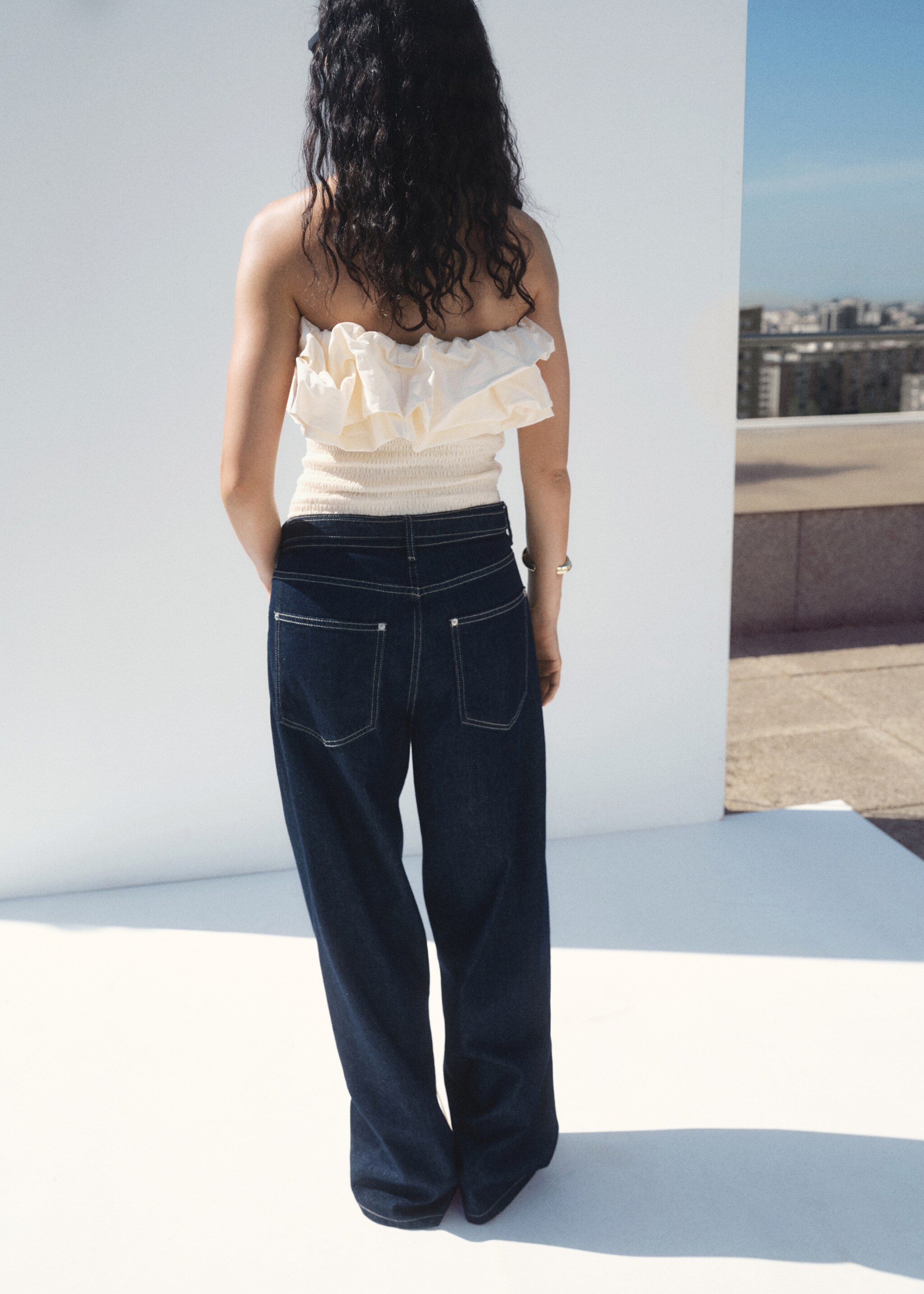 Haut bustier à volants - Verso de l’article