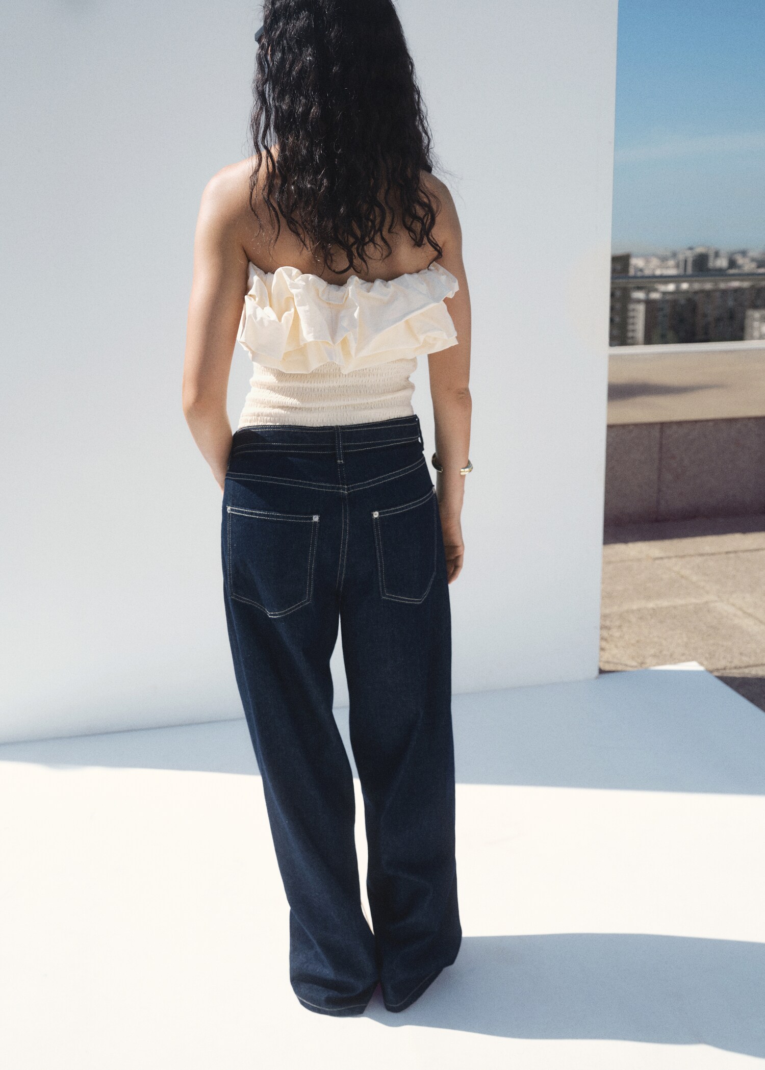 Haut bustier à volants - Verso de l’article