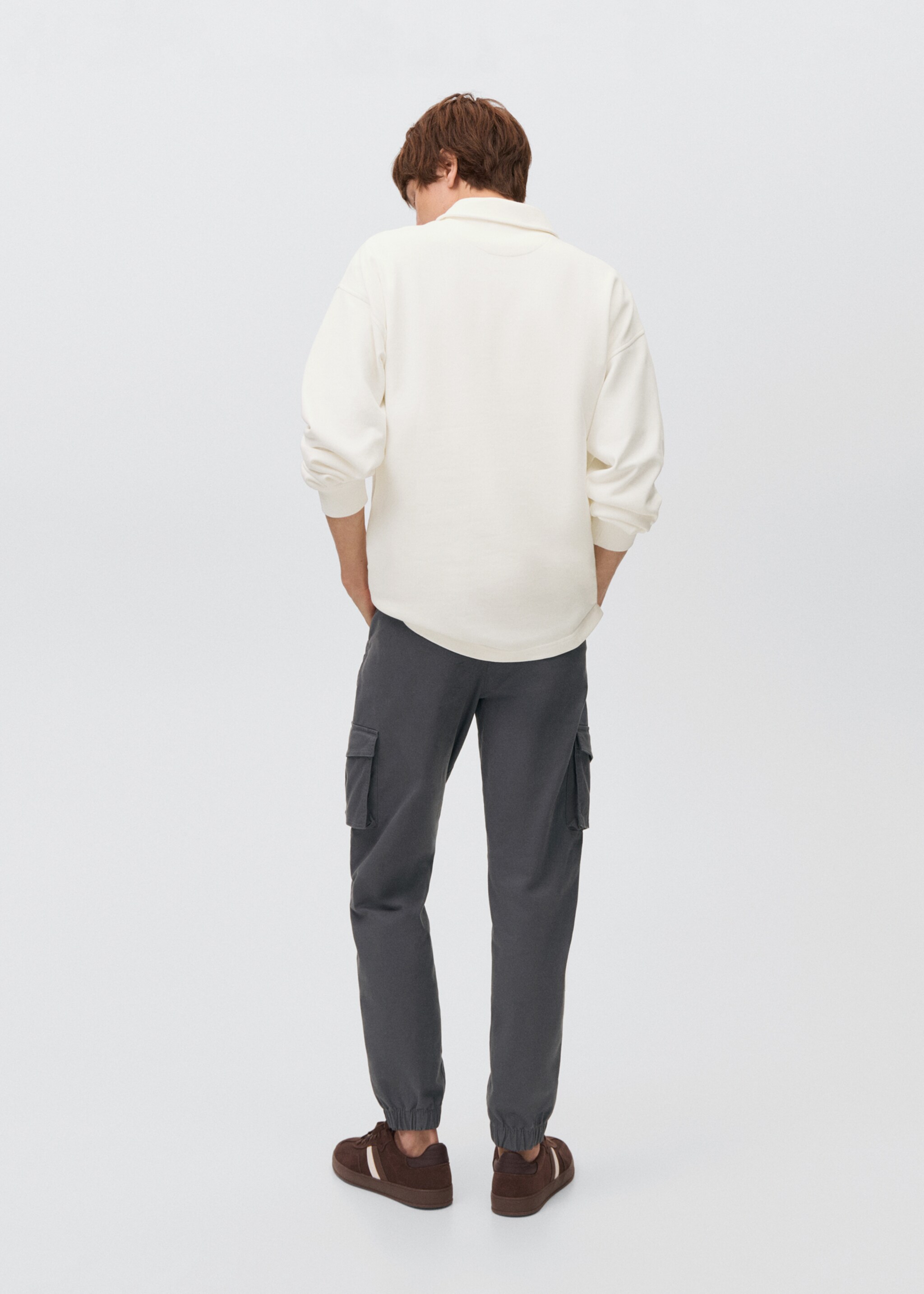 Cargo joggers with drawstring - Reverse of the article