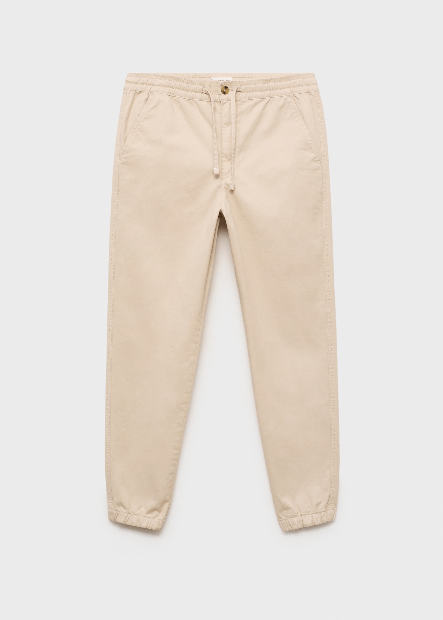 Cotton drawstring joggers - Article without model