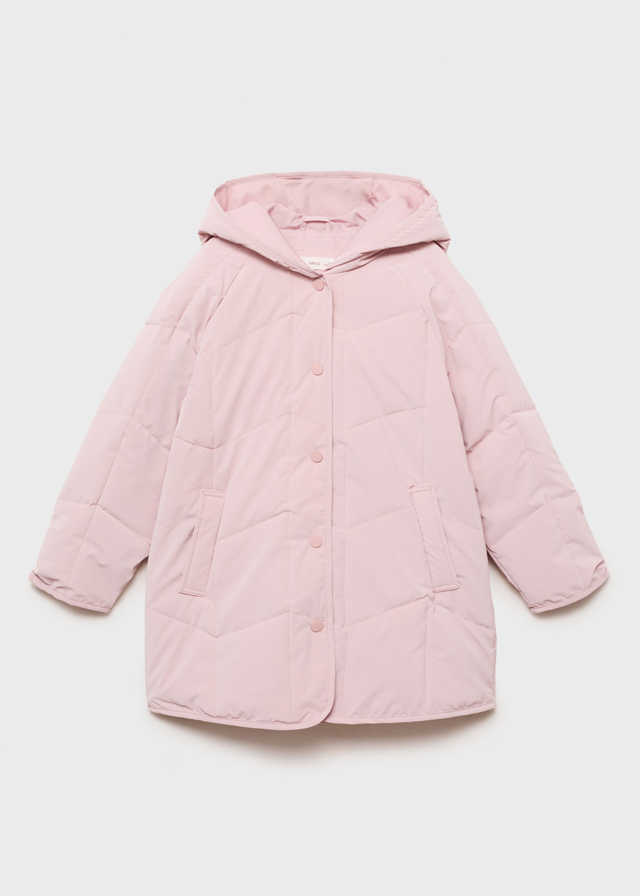 Hood quilted coat - Article without model