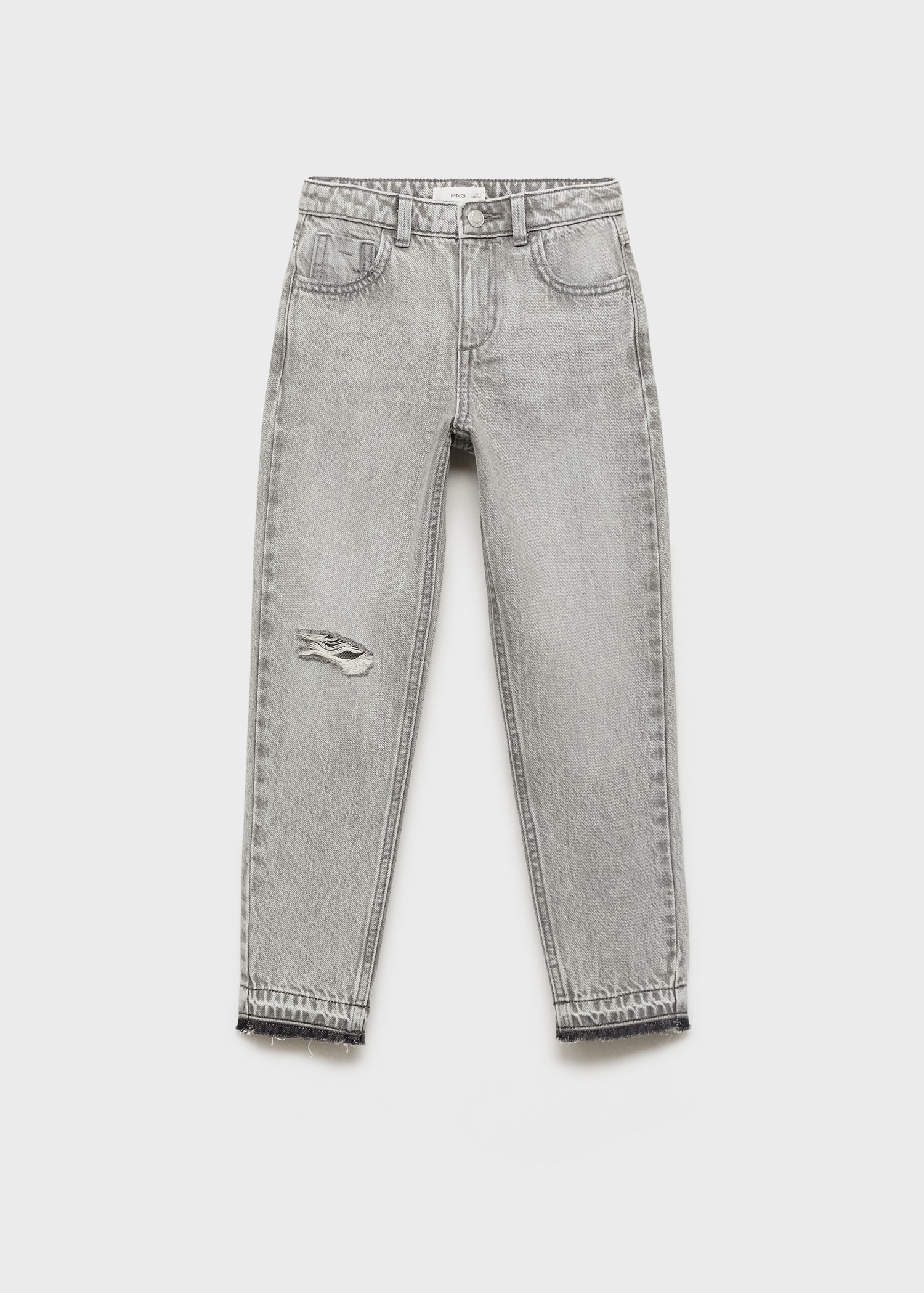 Mom fit decorative rips jeans - Article without model