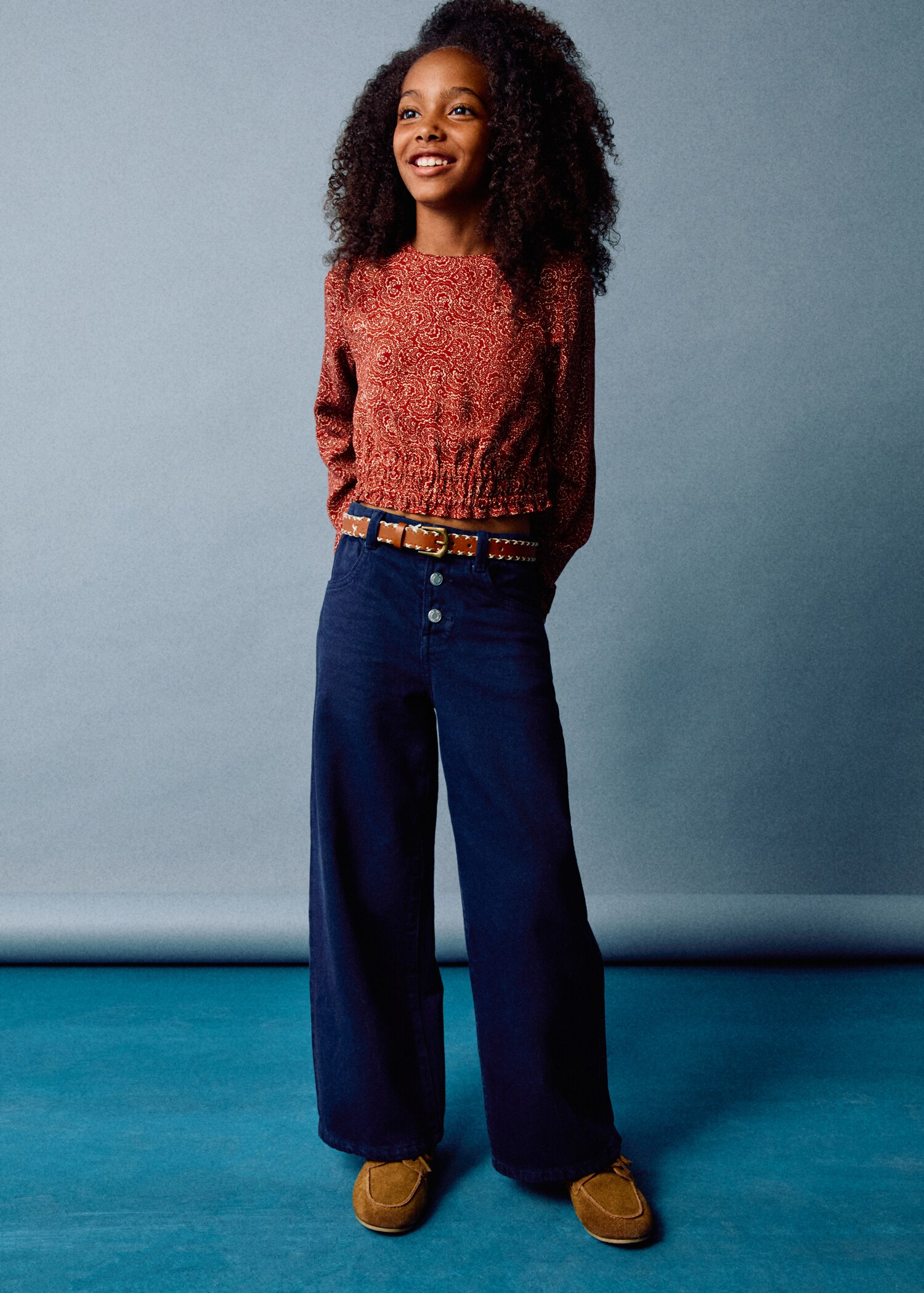 Button-down culotte jeans - Details of the article 6