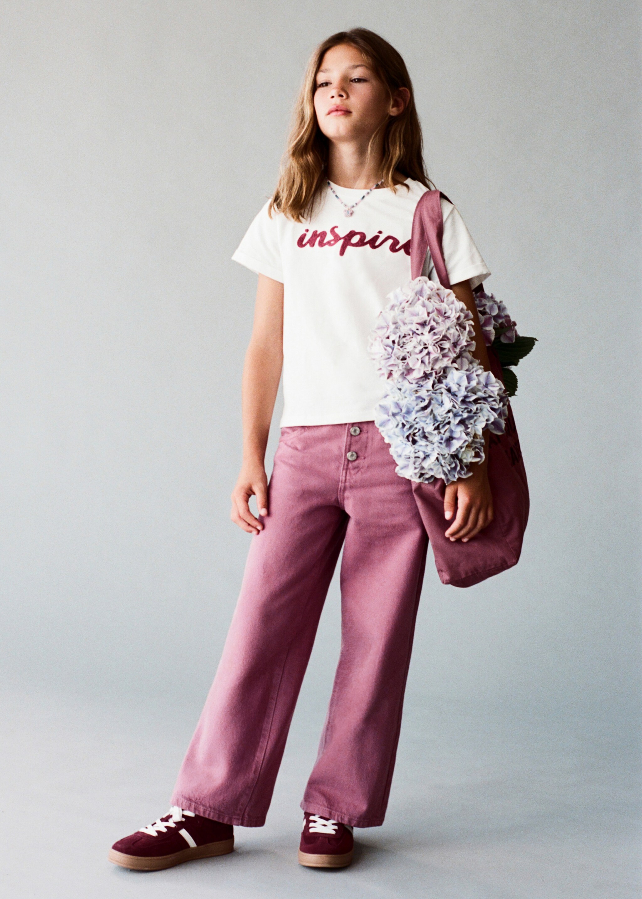 Button-down culotte jeans - Details of the article 5