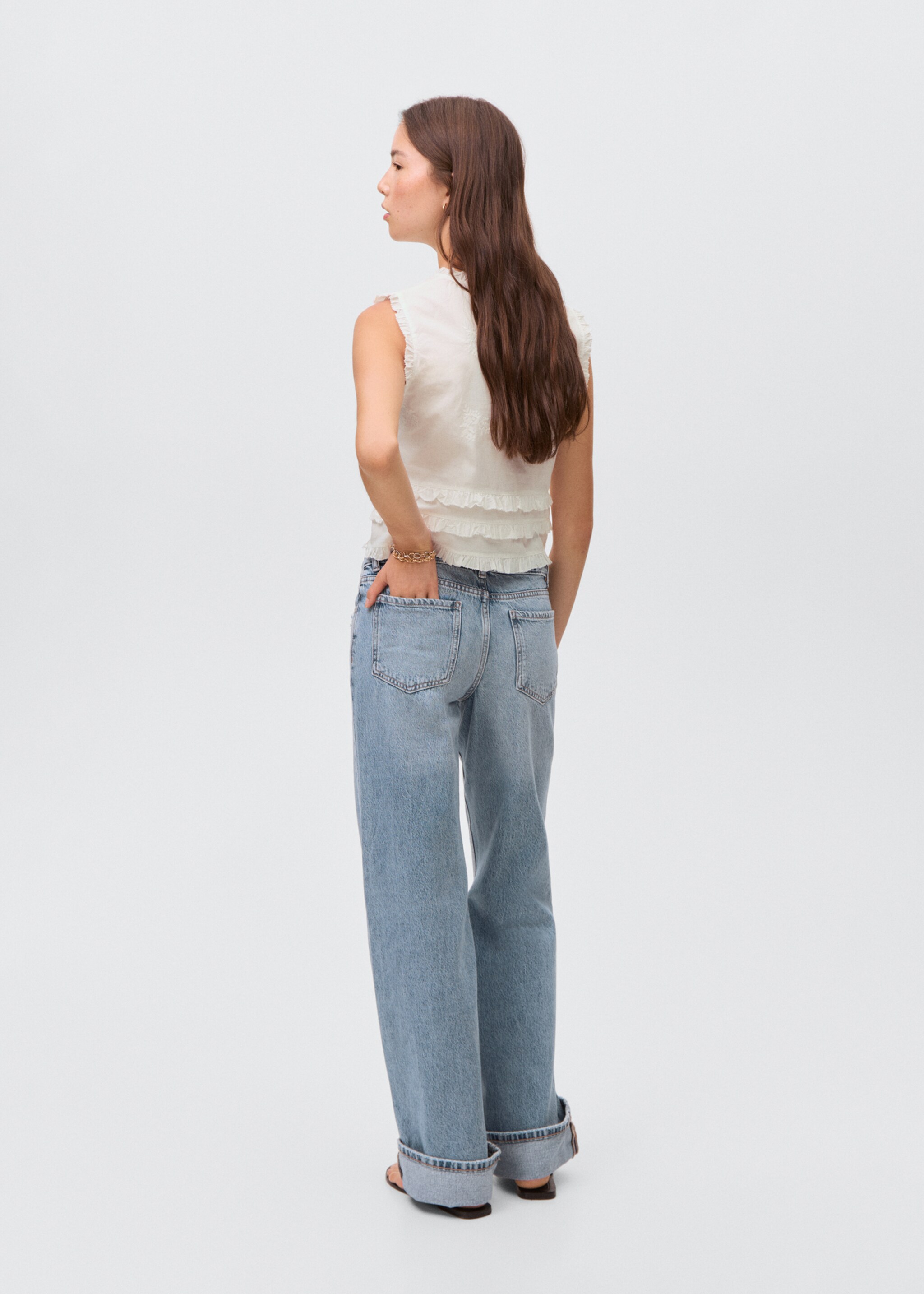 Jean wideleg à revers - Verso de l’article