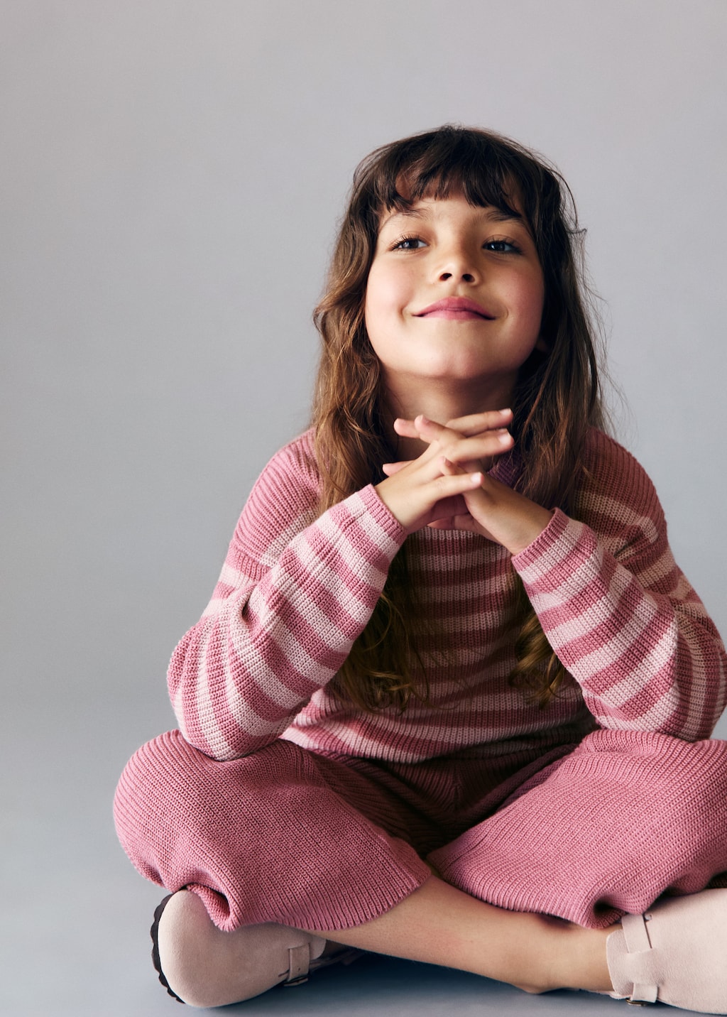 Buttons detail knit sweater