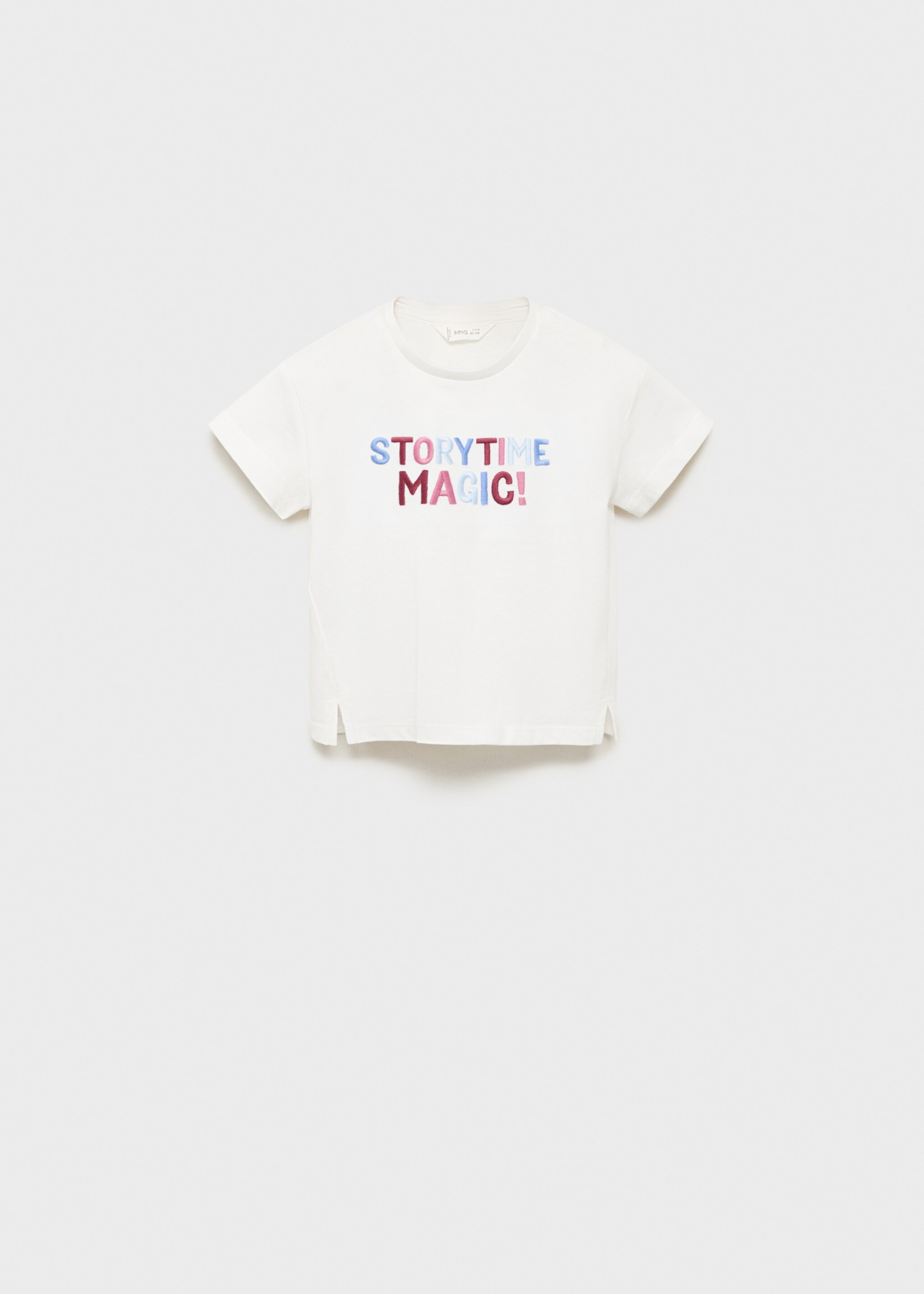 Embroidered cotton T-shirt - Article without model