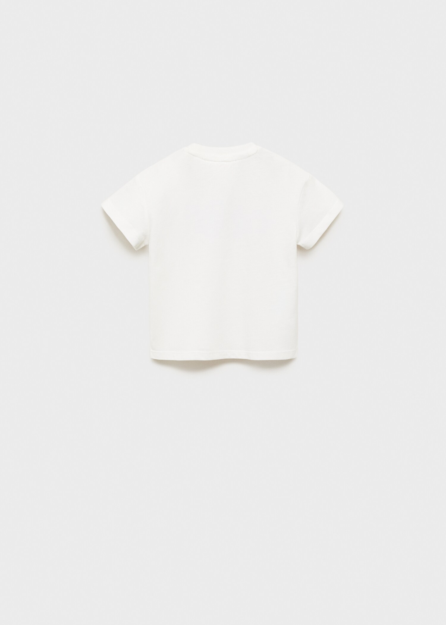 Embroidered cotton T-shirt - Reverse of the article