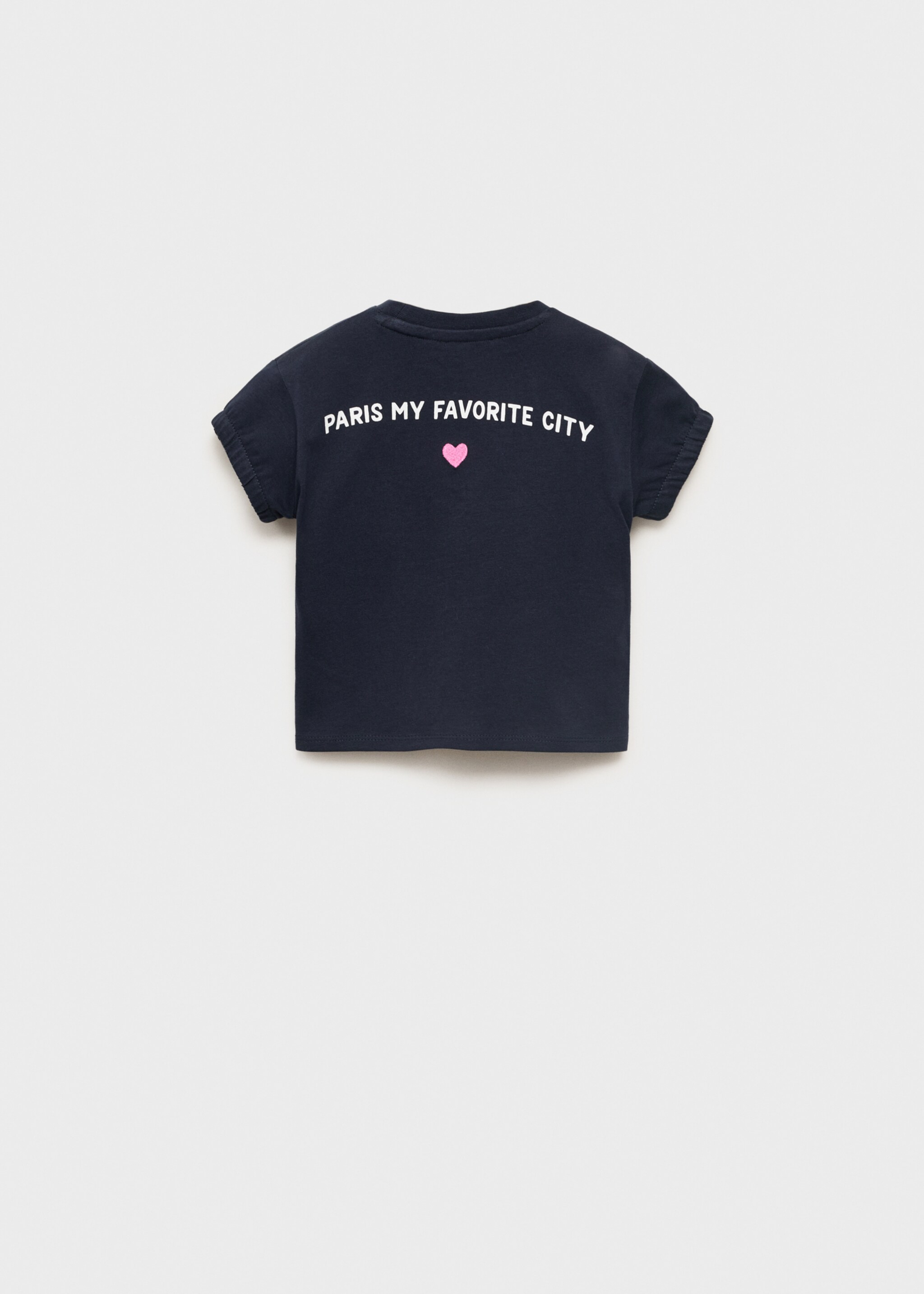 Message heart T-shirt - Reverse of the article