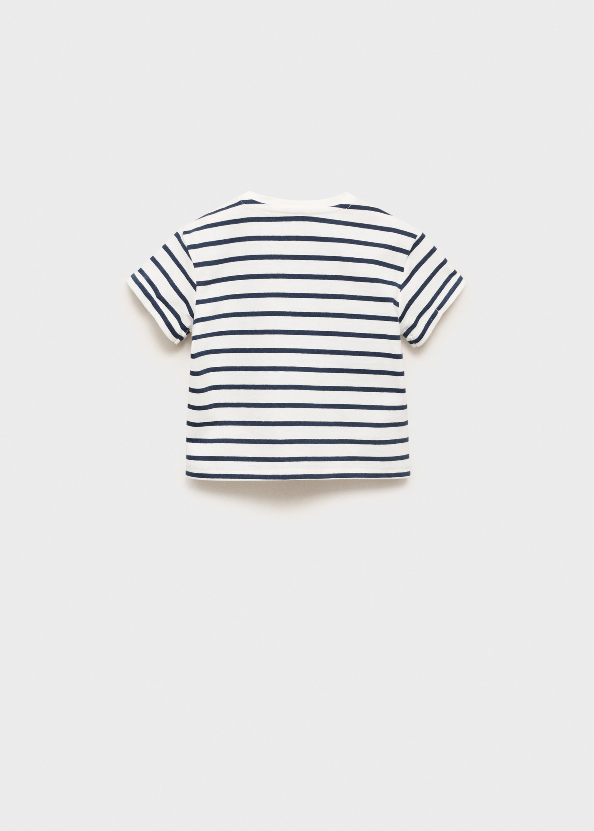 Patch striped t-shirt - Reverse of the article