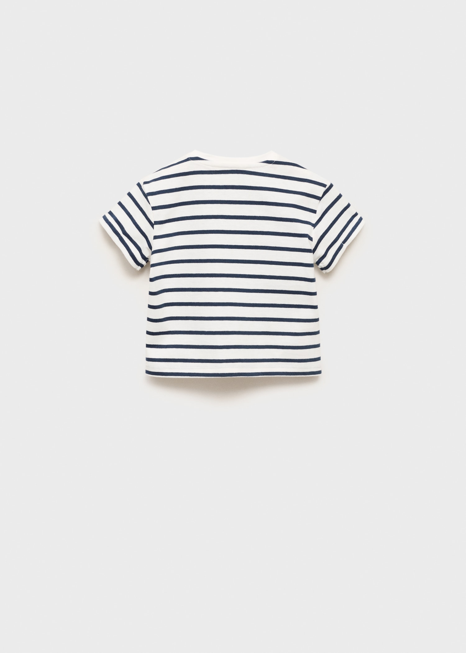 Patch striped t-shirt - Reverse of the article