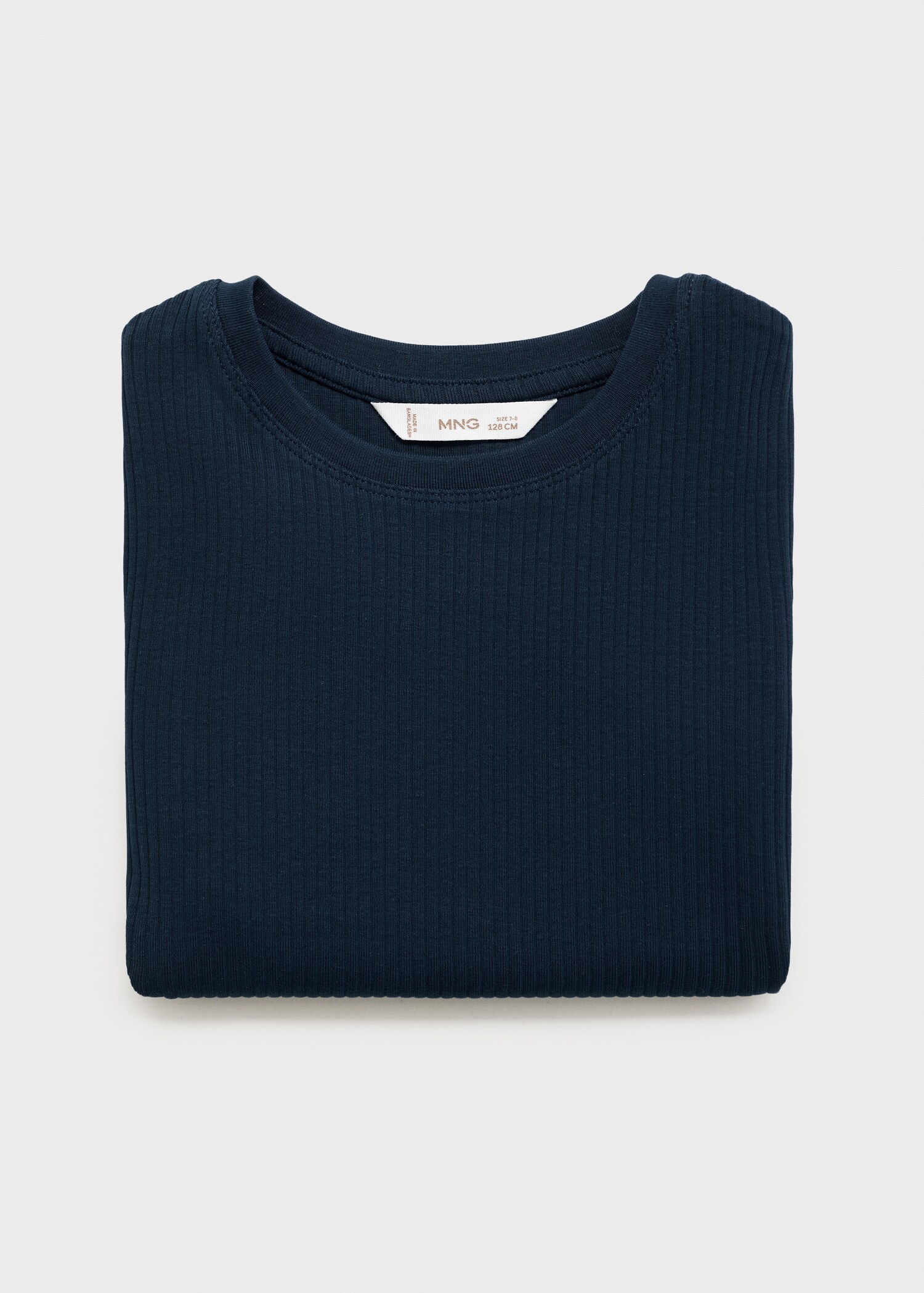 Ribbed cotton T-shirt - Details of the article 0