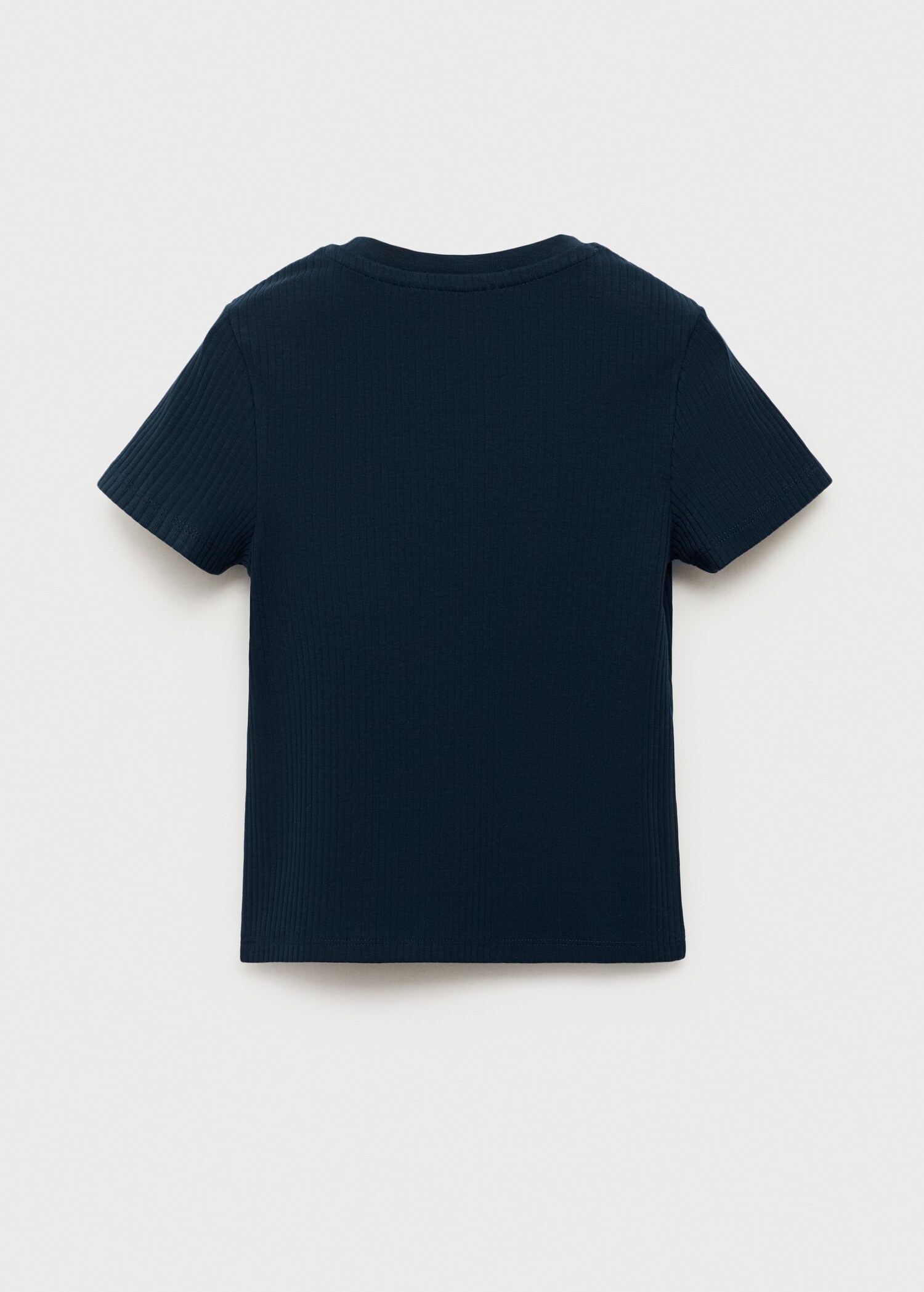 Ribbed cotton T-shirt - Reverse of the article