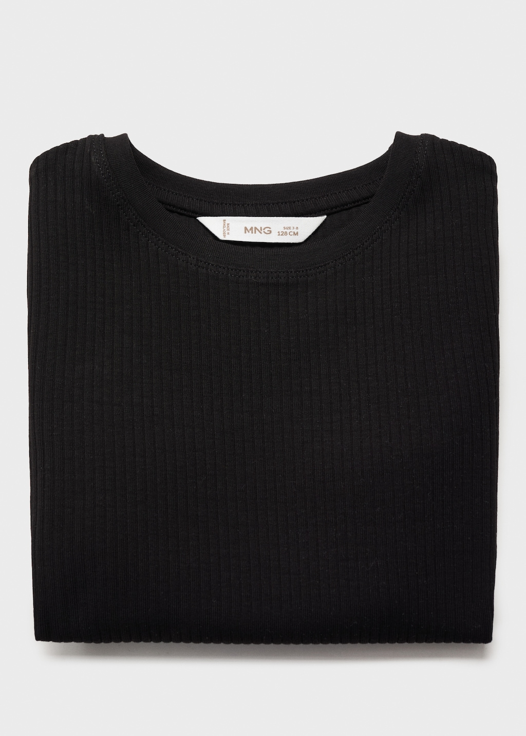 Ribbed cotton T-shirt