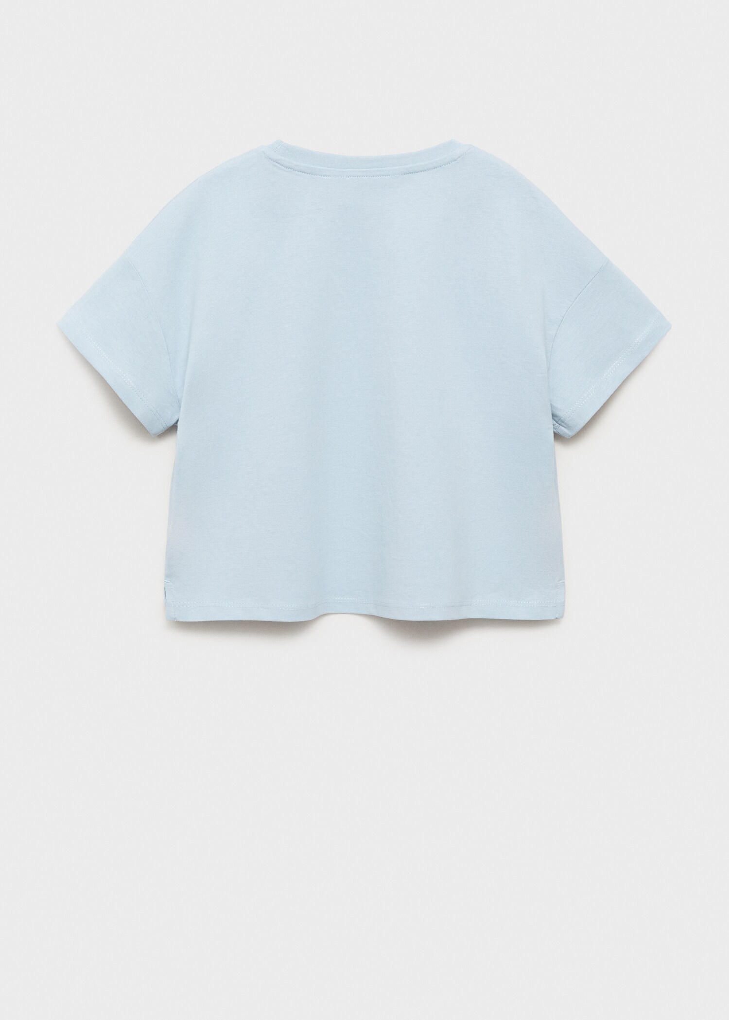 Geborduurd katoenen T-shirt - Achterkant van het artikel