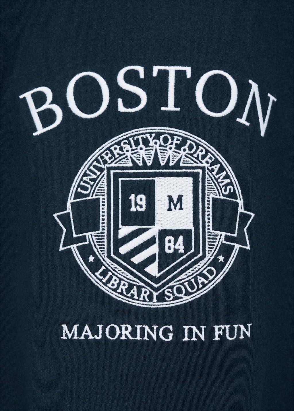 Embroidered cotton T-shirt