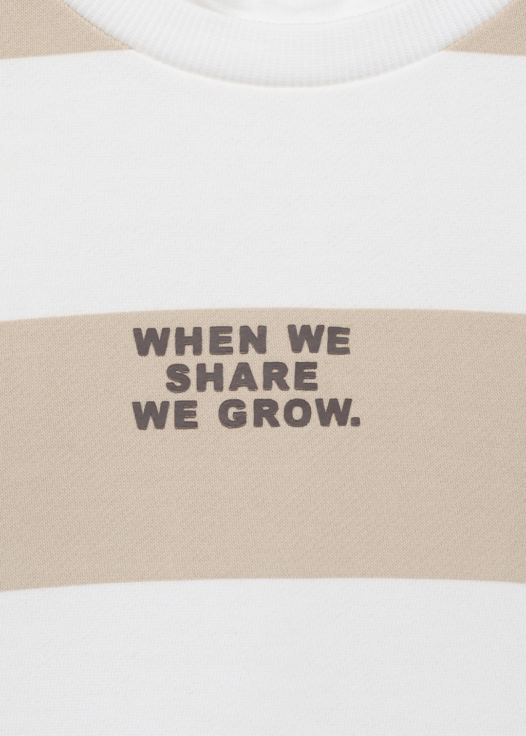 Striped cotton-blend sweatshirt