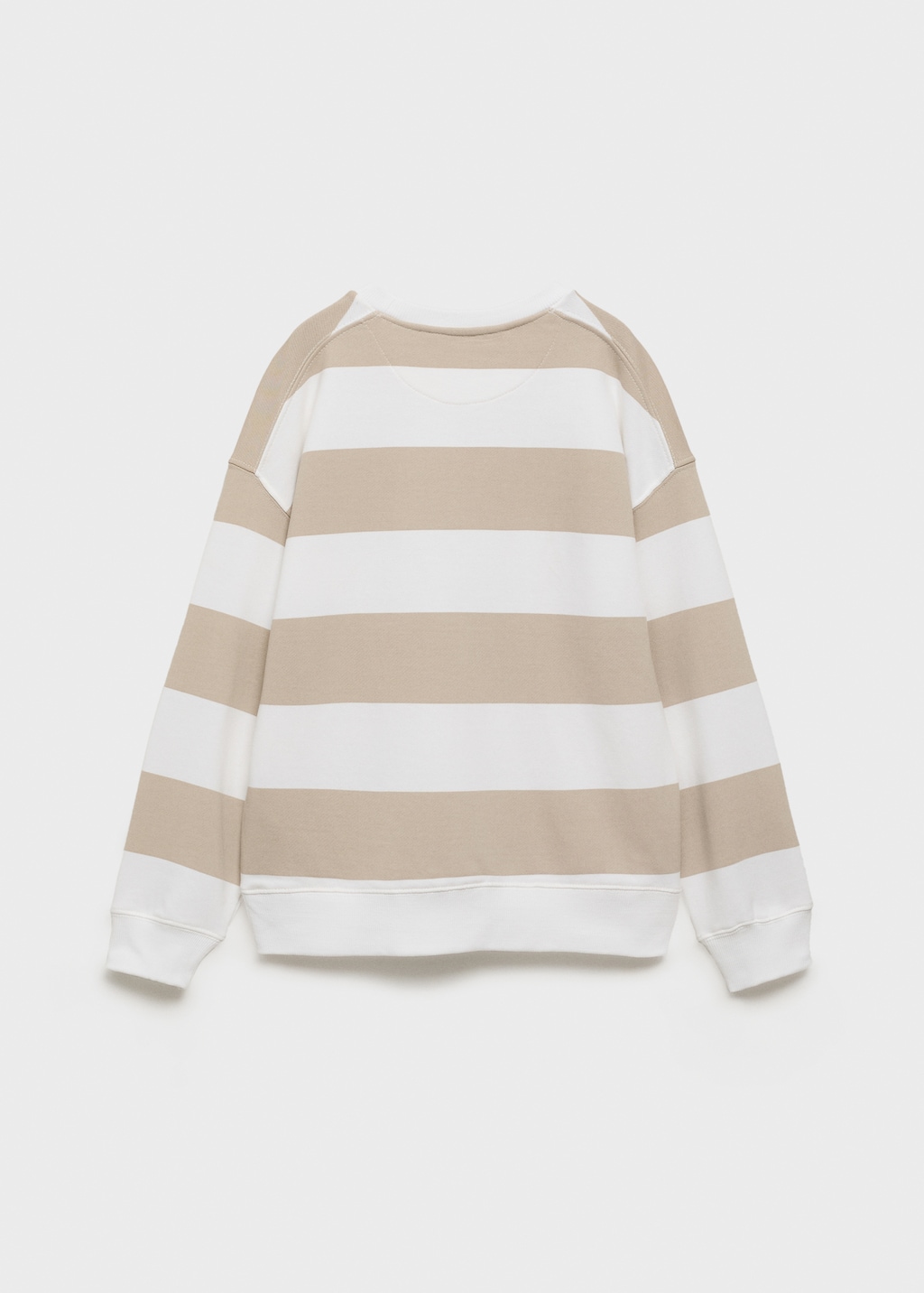 Striped cotton-blend sweatshirt