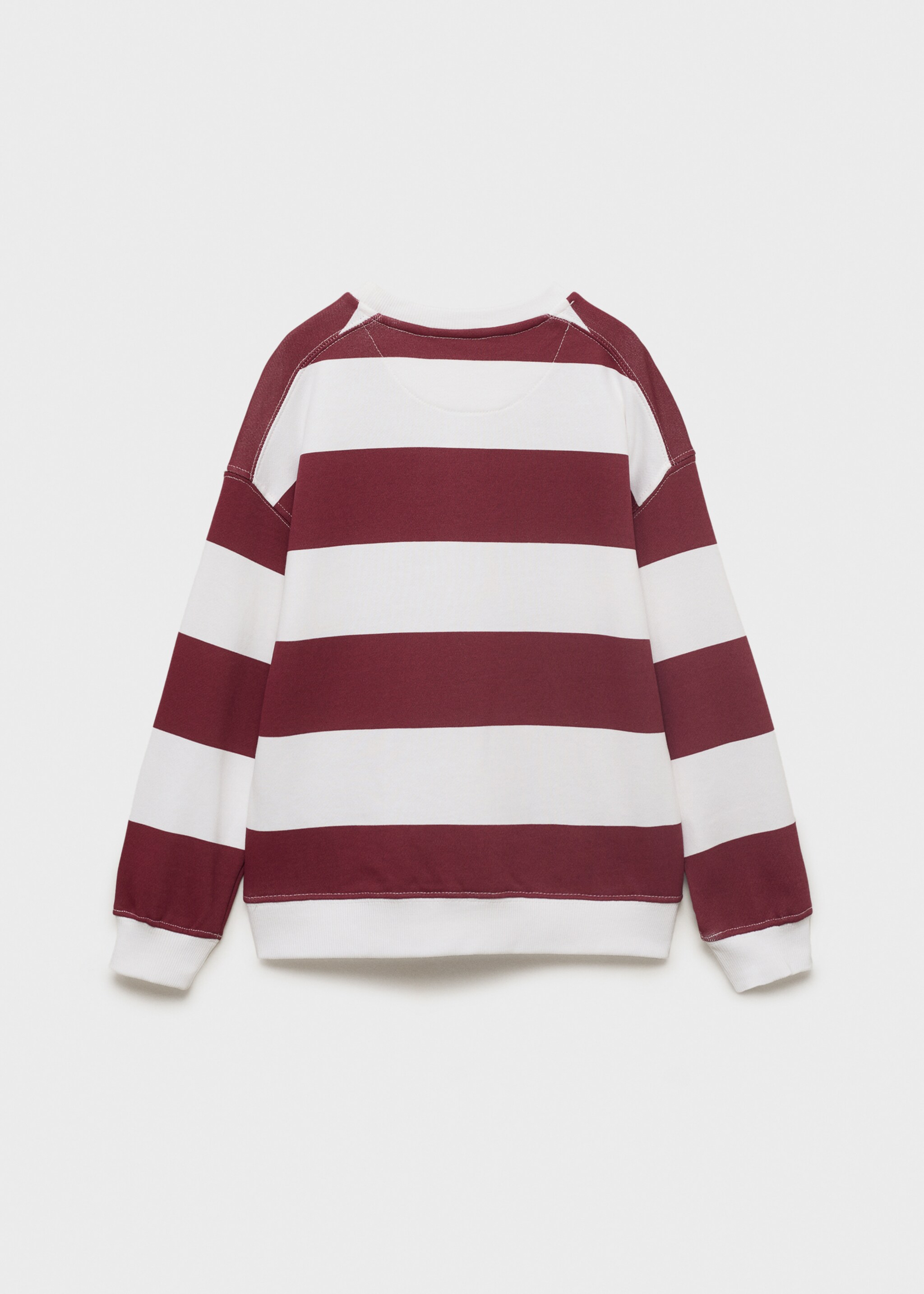 Sudadera algodón rayas - Reverso del artículo