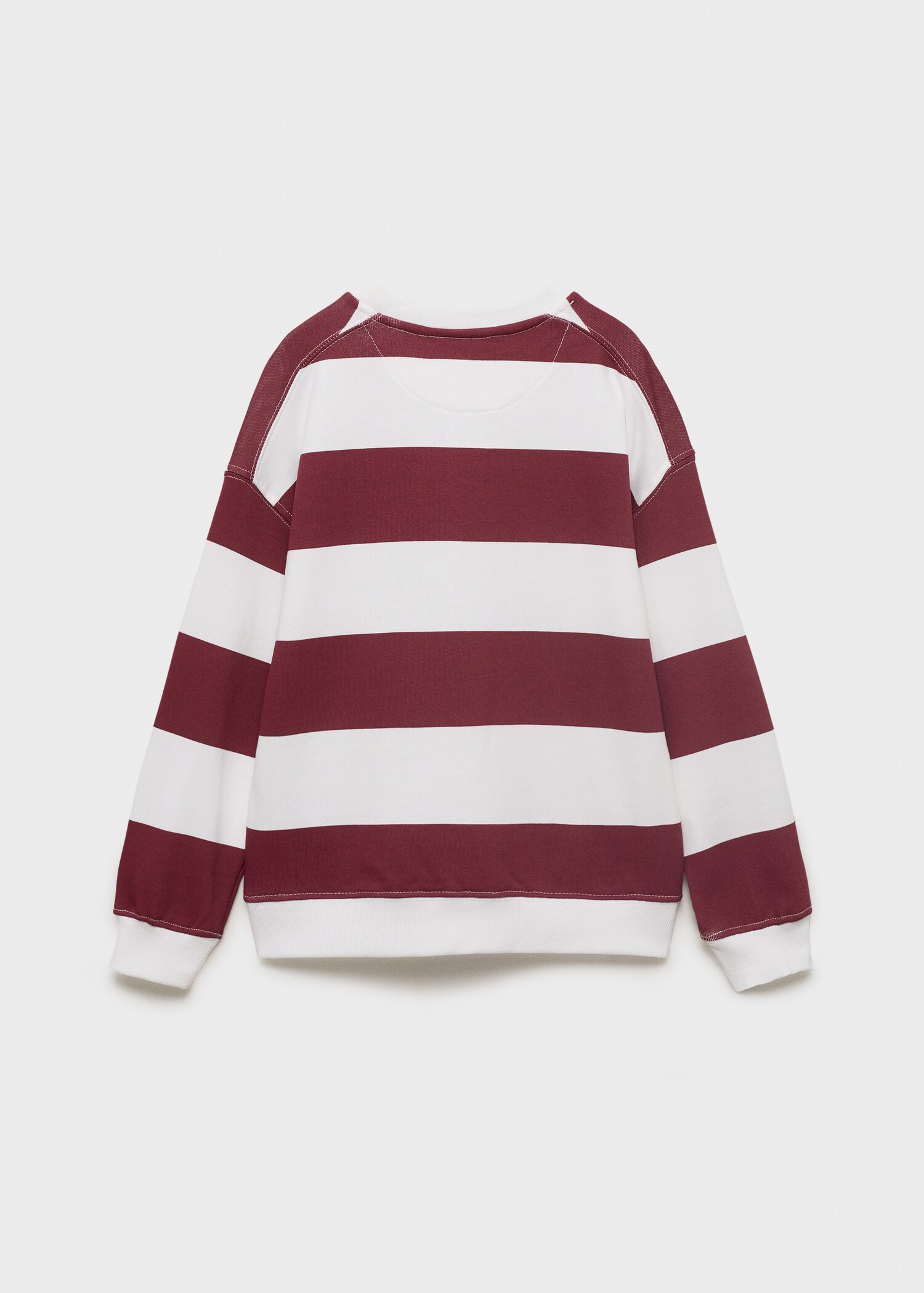 Sudadera algodón rayas - Reverso del artículo