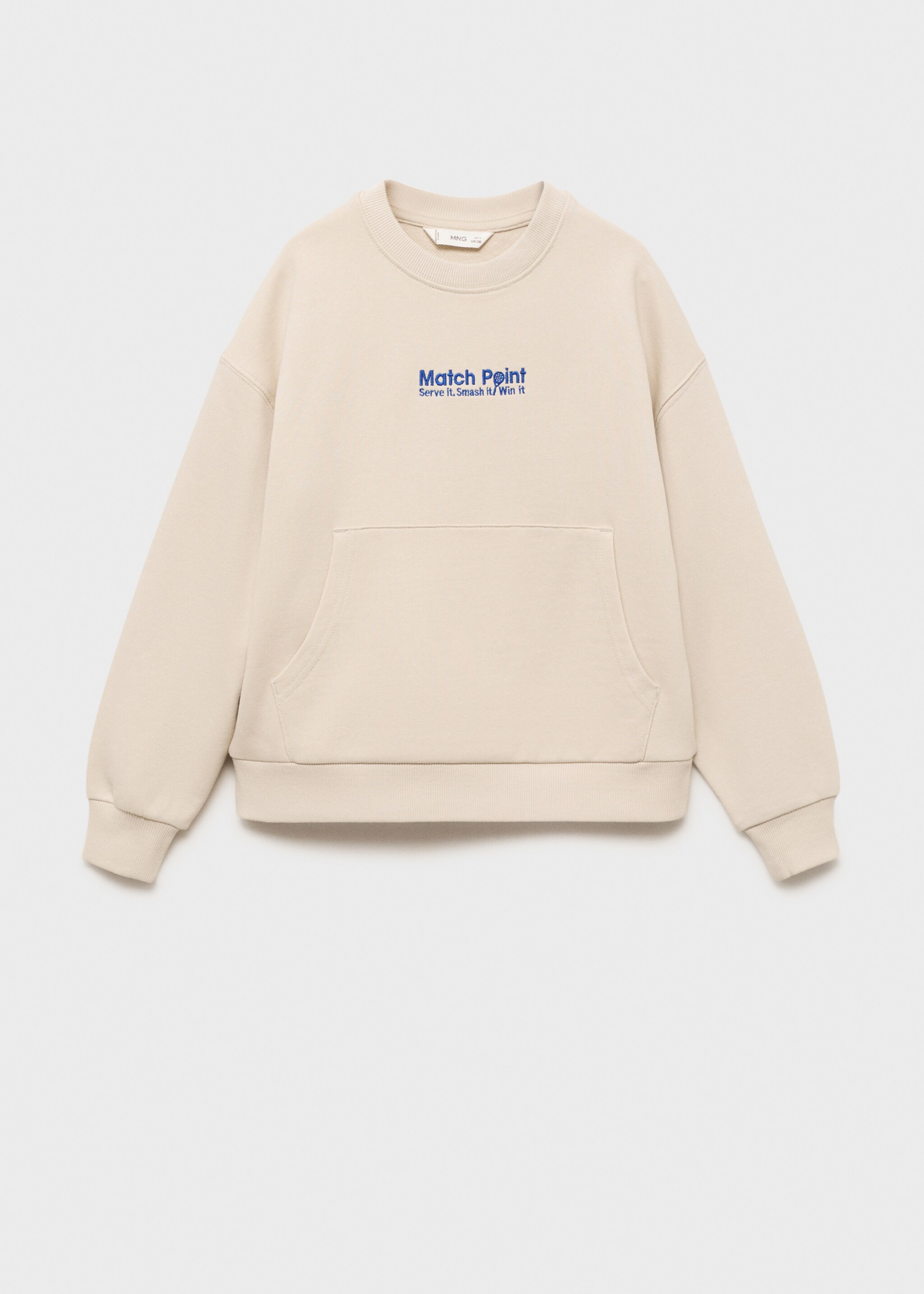 Printed embroidered sweatshirt - Article without model