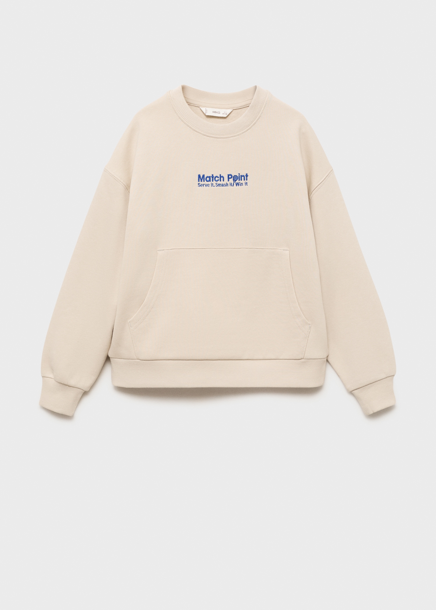 Printed embroidered sweatshirt - Article without model