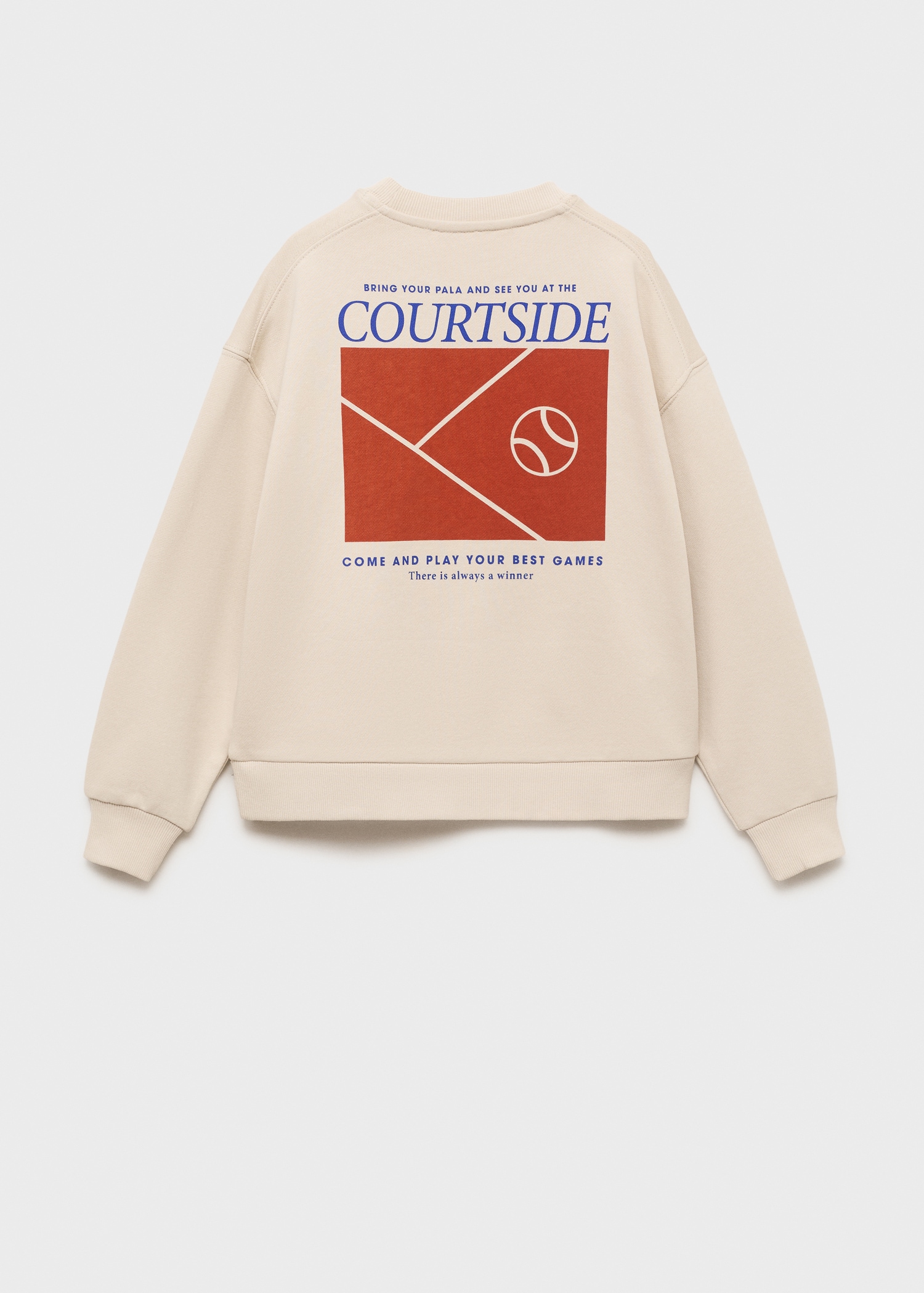 Printed embroidered sweatshirt - Reverse of the article