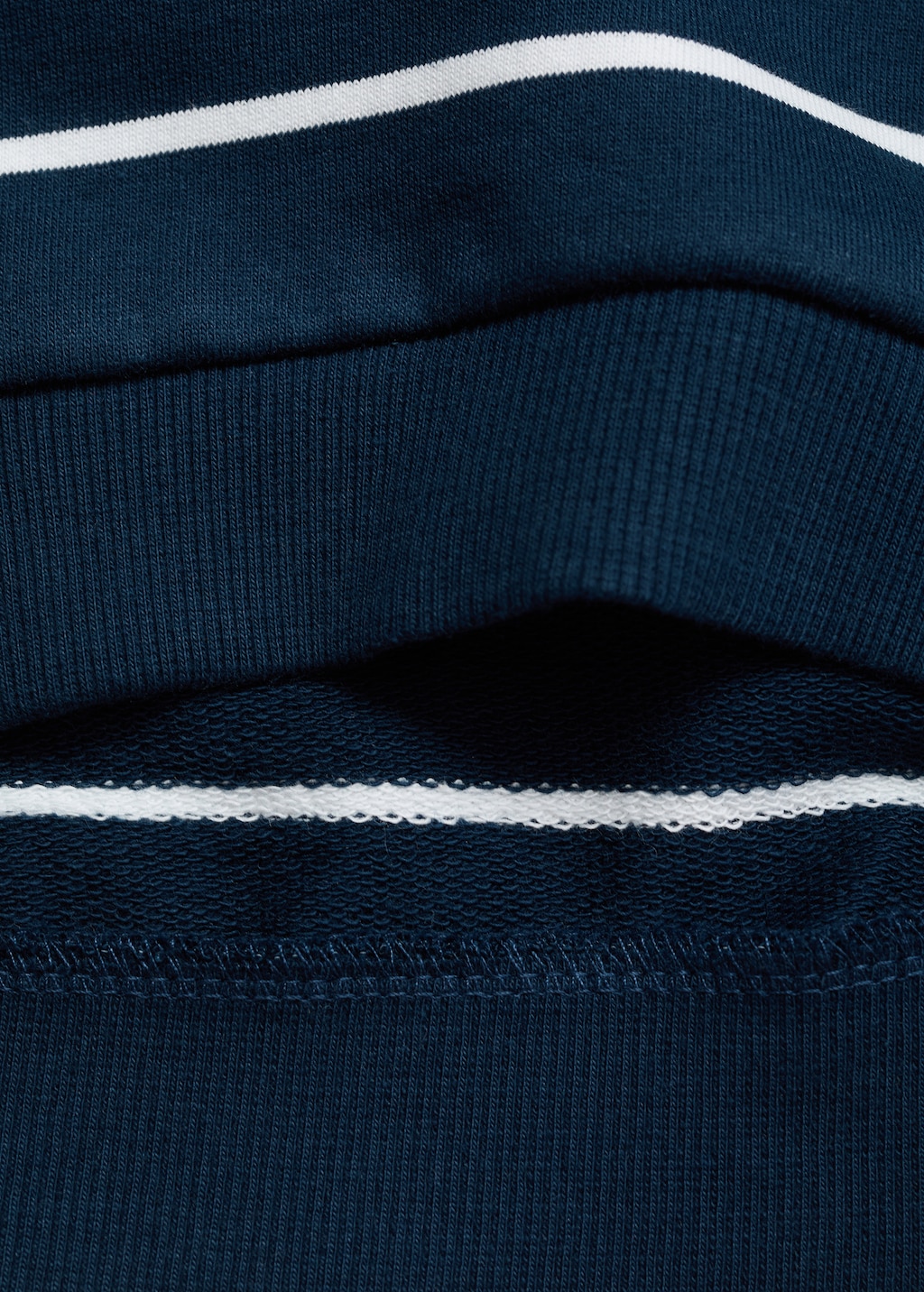 Striped hooded sweatshirt