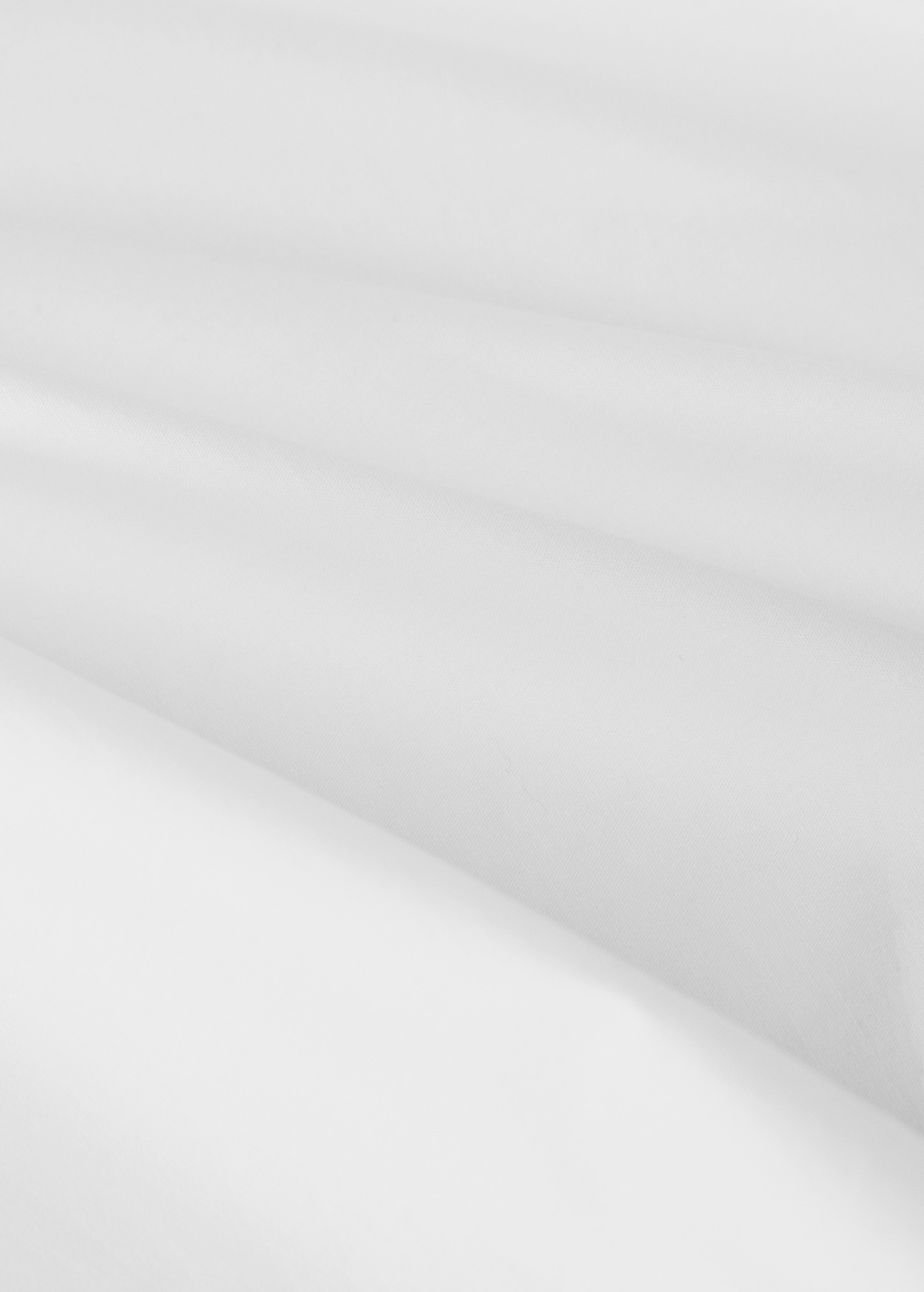 Cotton percale top sheet with embroidered flowers for 135/140 cm bed