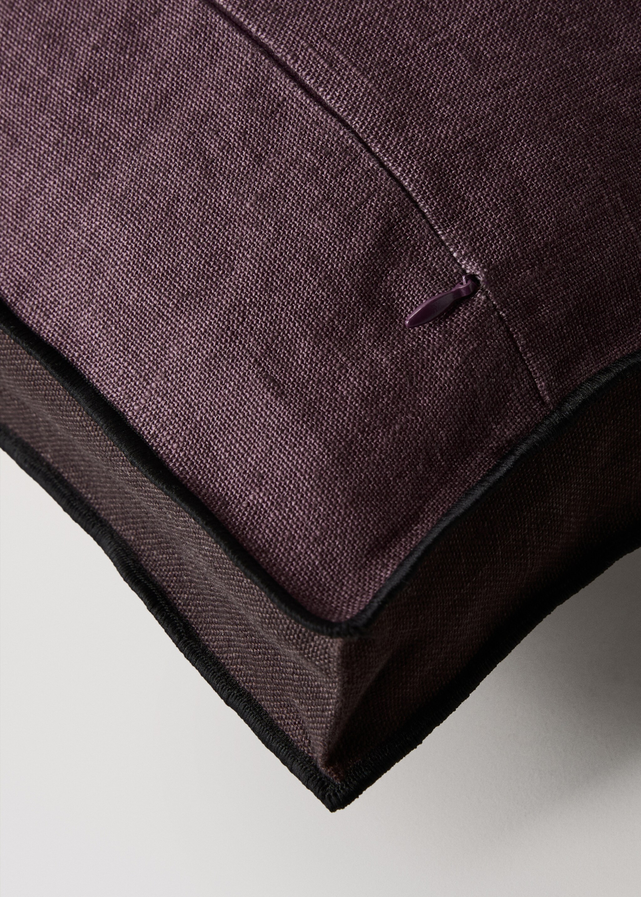 Linen cushion cover bicolour 40x60 cm - Details of the article 3