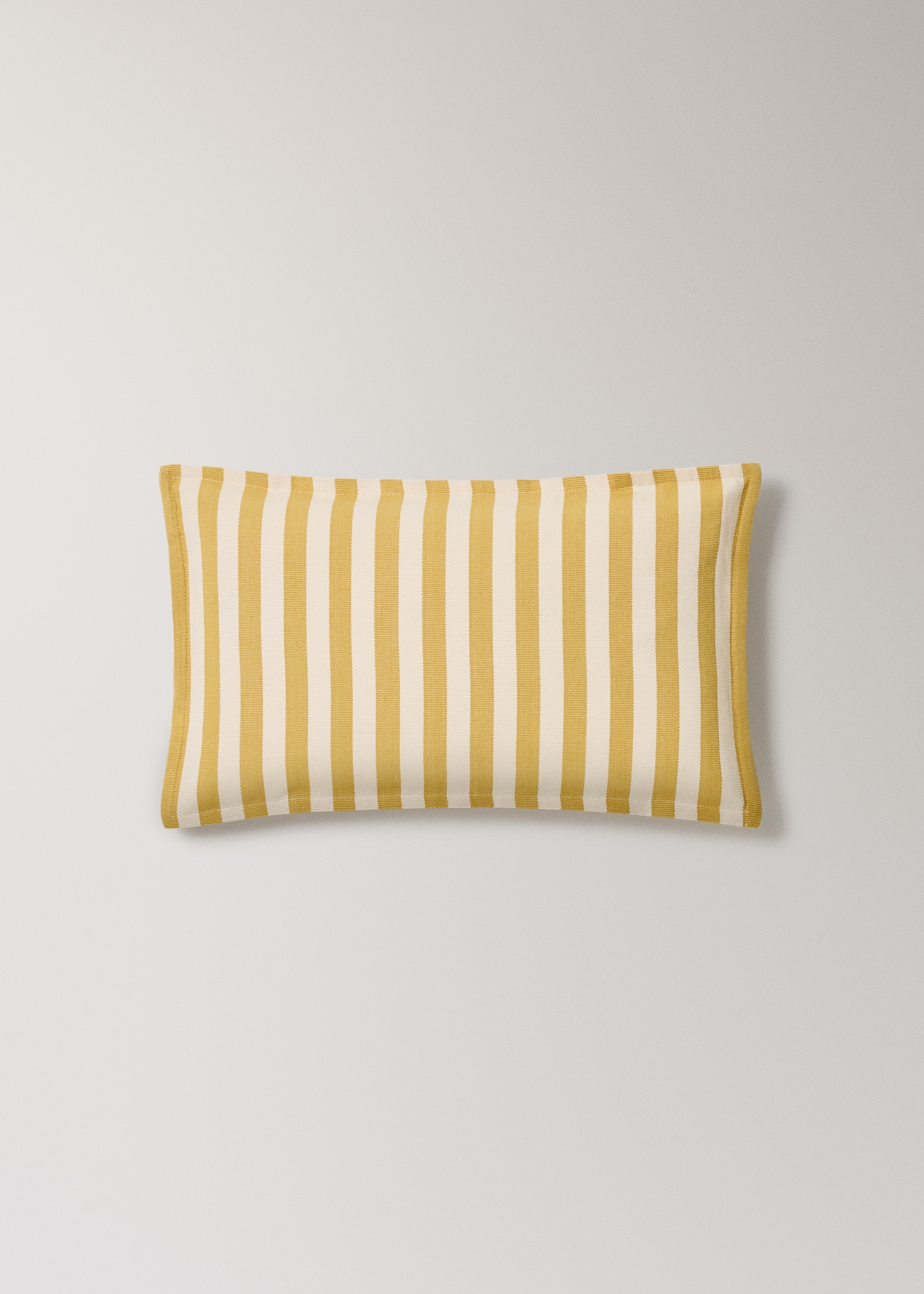 Cotton two-tone cushion cover with woven stripes 30x50 cm - Article without model