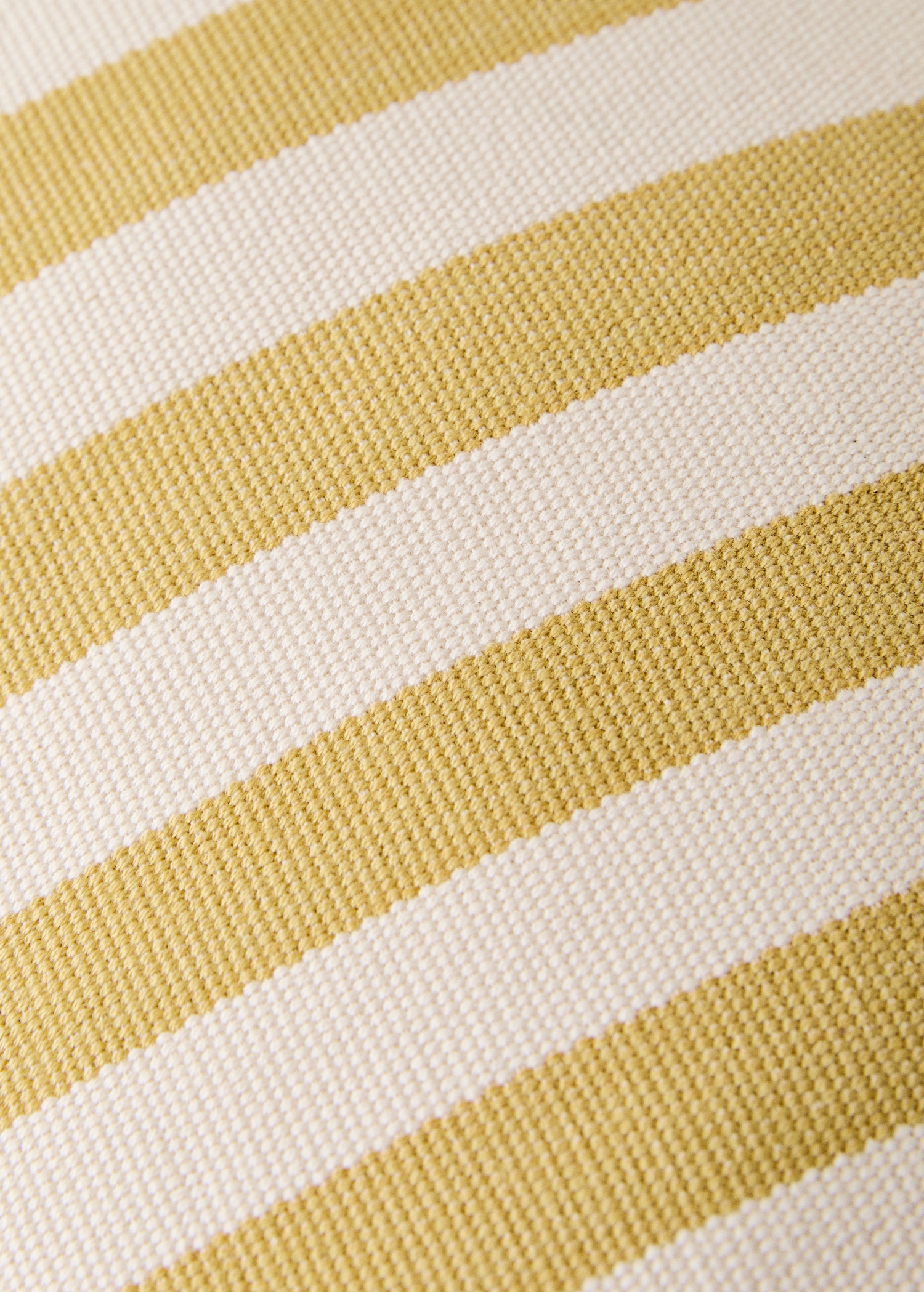 Cotton two-tone cushion cover with woven stripes 30x50 cm - Details of the article 3