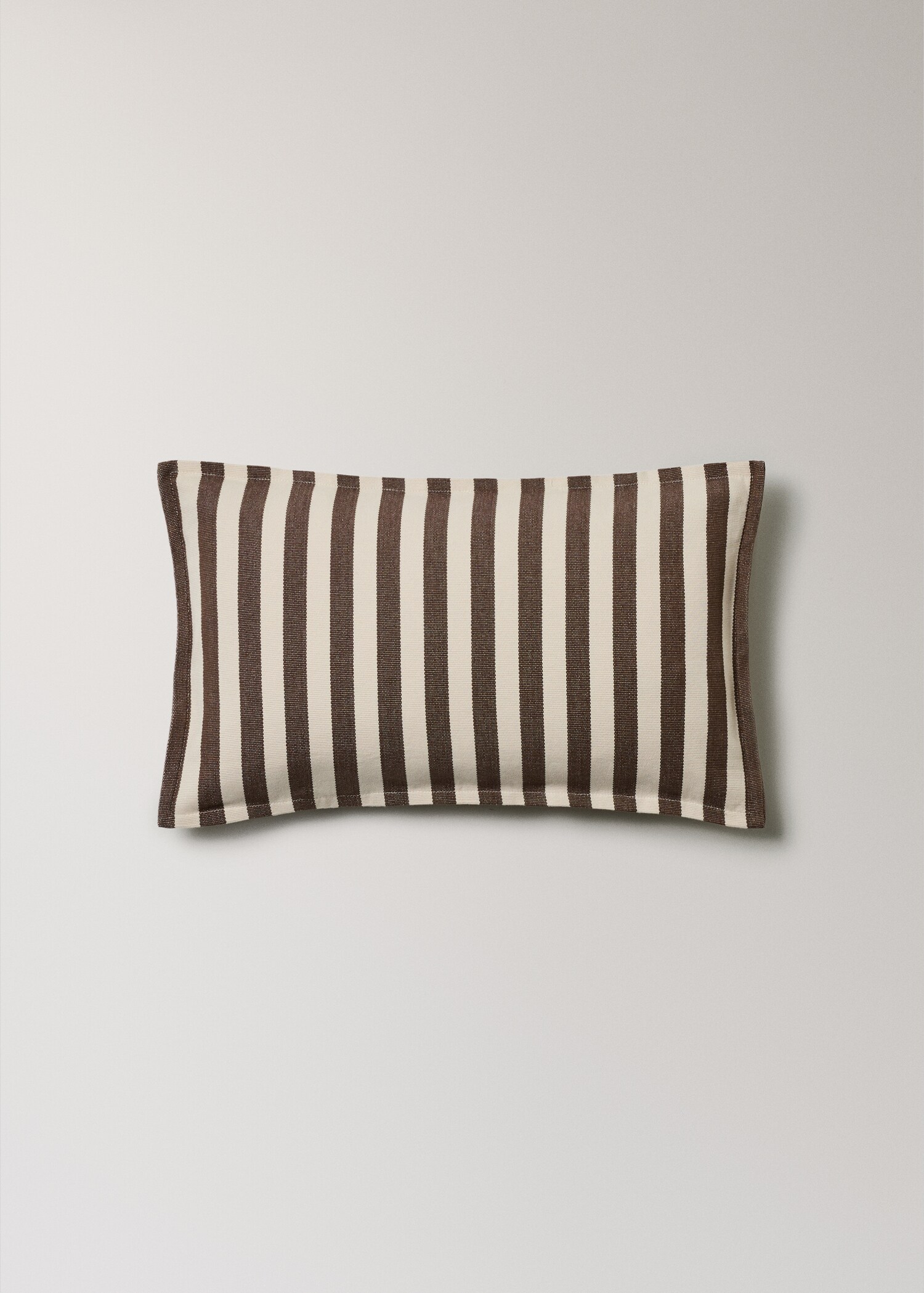 Cotton two-tone cushion cover with woven stripes 30x50 cm - Article without model