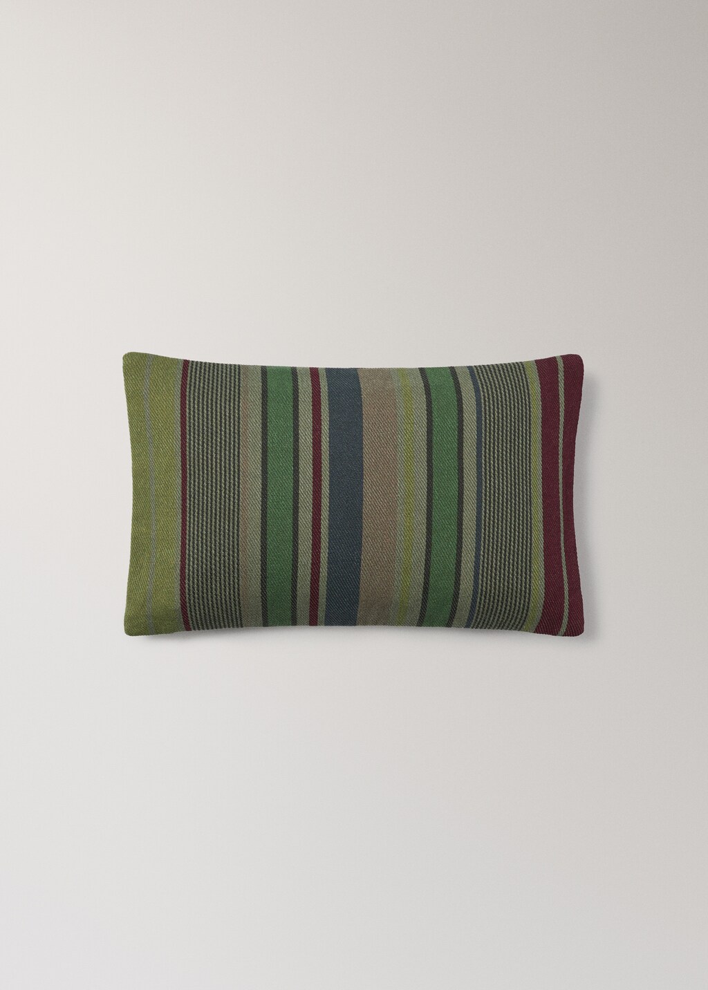 Cotton overdyed striped cushion cover 30x50 cm