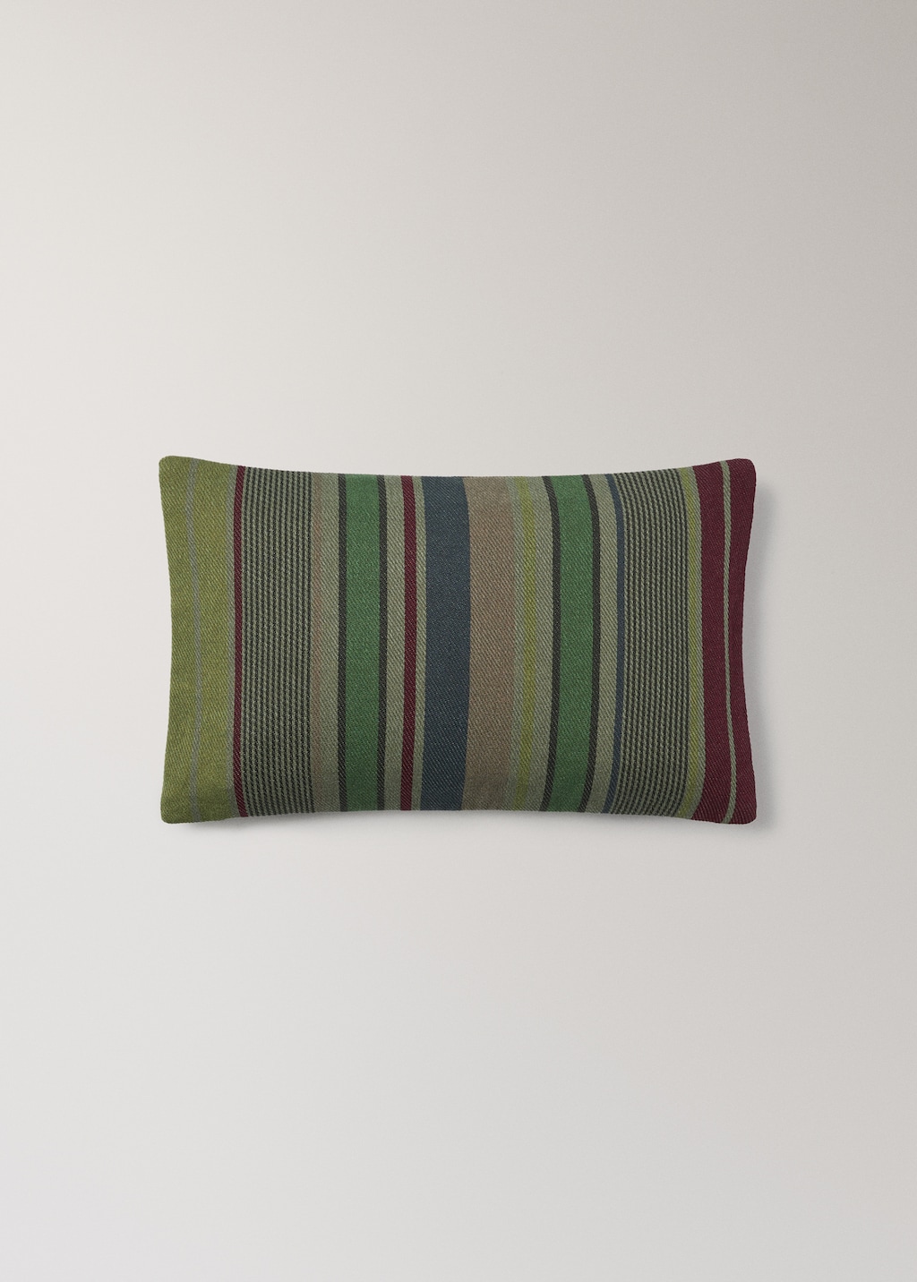Cotton overdyed striped cushion cover 30x50 cm