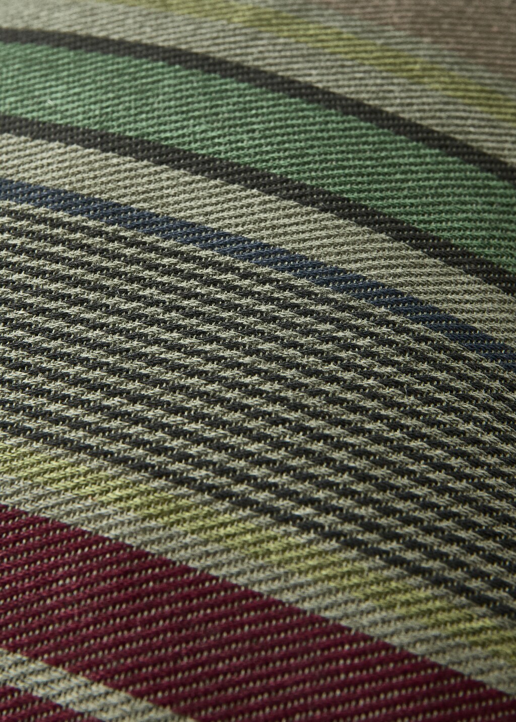 Cotton overdyed striped cushion cover 30x50 cm